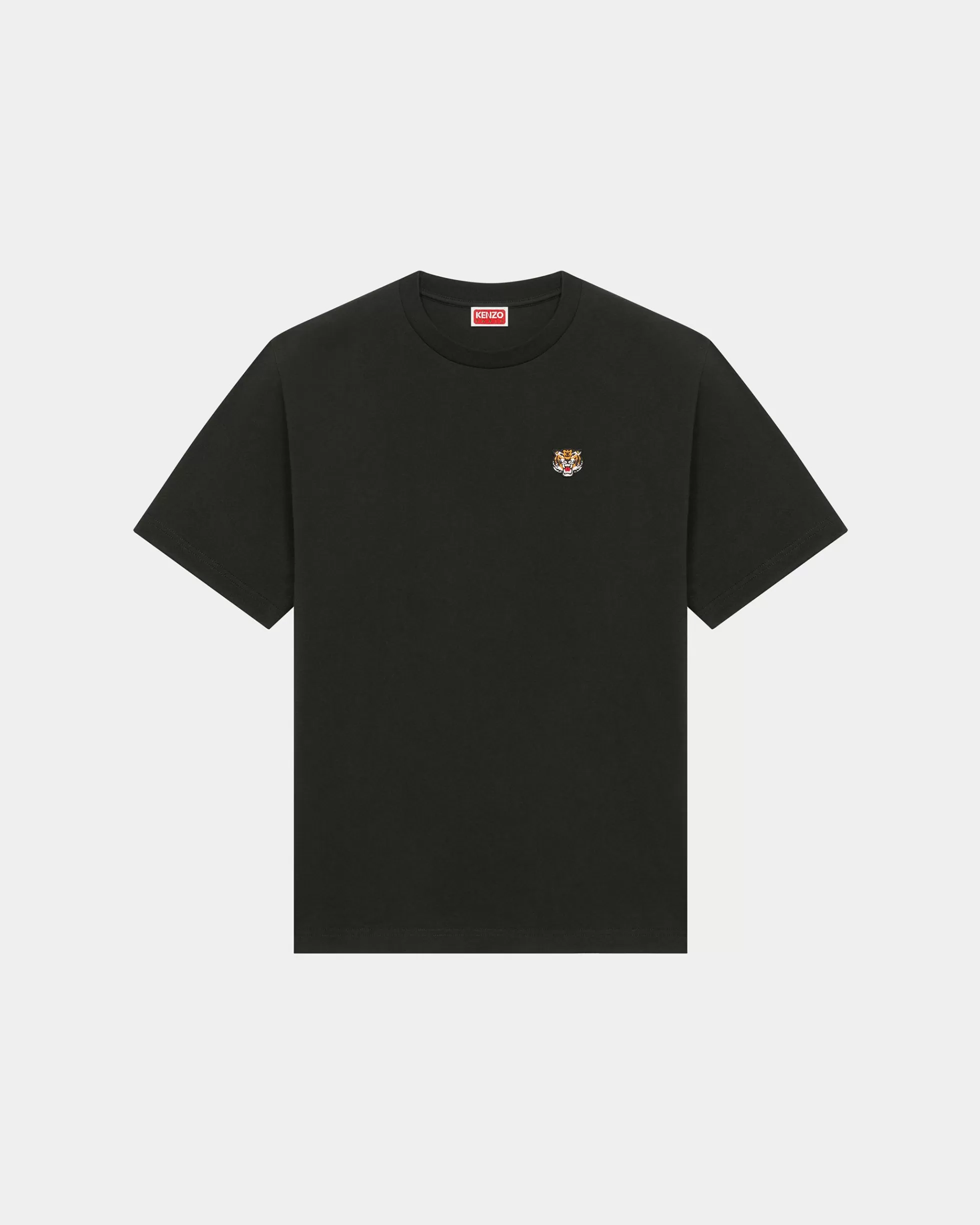 T-shirts und Polos | Geschenke>KENZO Klassisches, besticktes T-Shirt „Lucky Tiger Crest“ Black