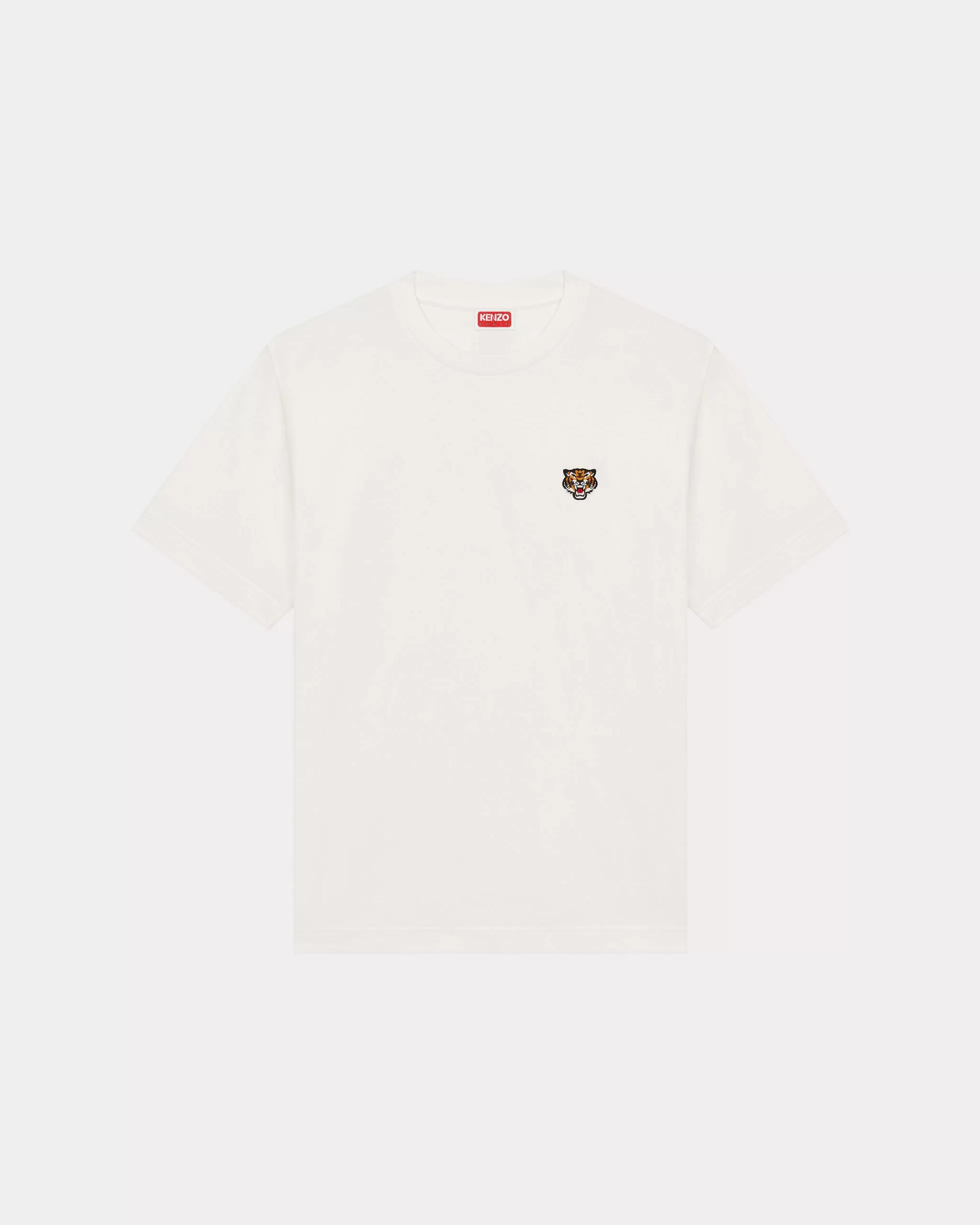 T-shirts und Polos | Lucky Tiger>KENZO Klassisches, besticktes T-Shirt „Lucky Tiger Crest“ Off White