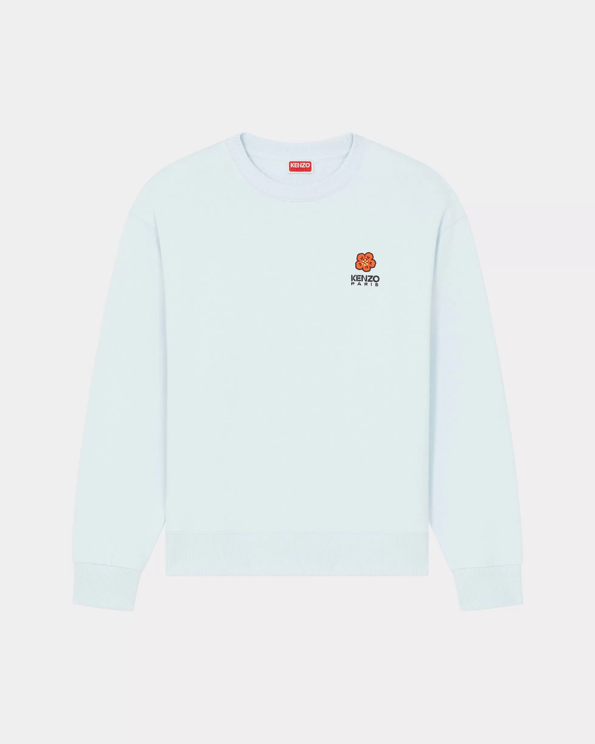 Sweatshirts und Hoodies | Boke Flower>KENZO Klassisches Sweatshirt mit „Boke Flower Crest“-Stickerei Light Blue