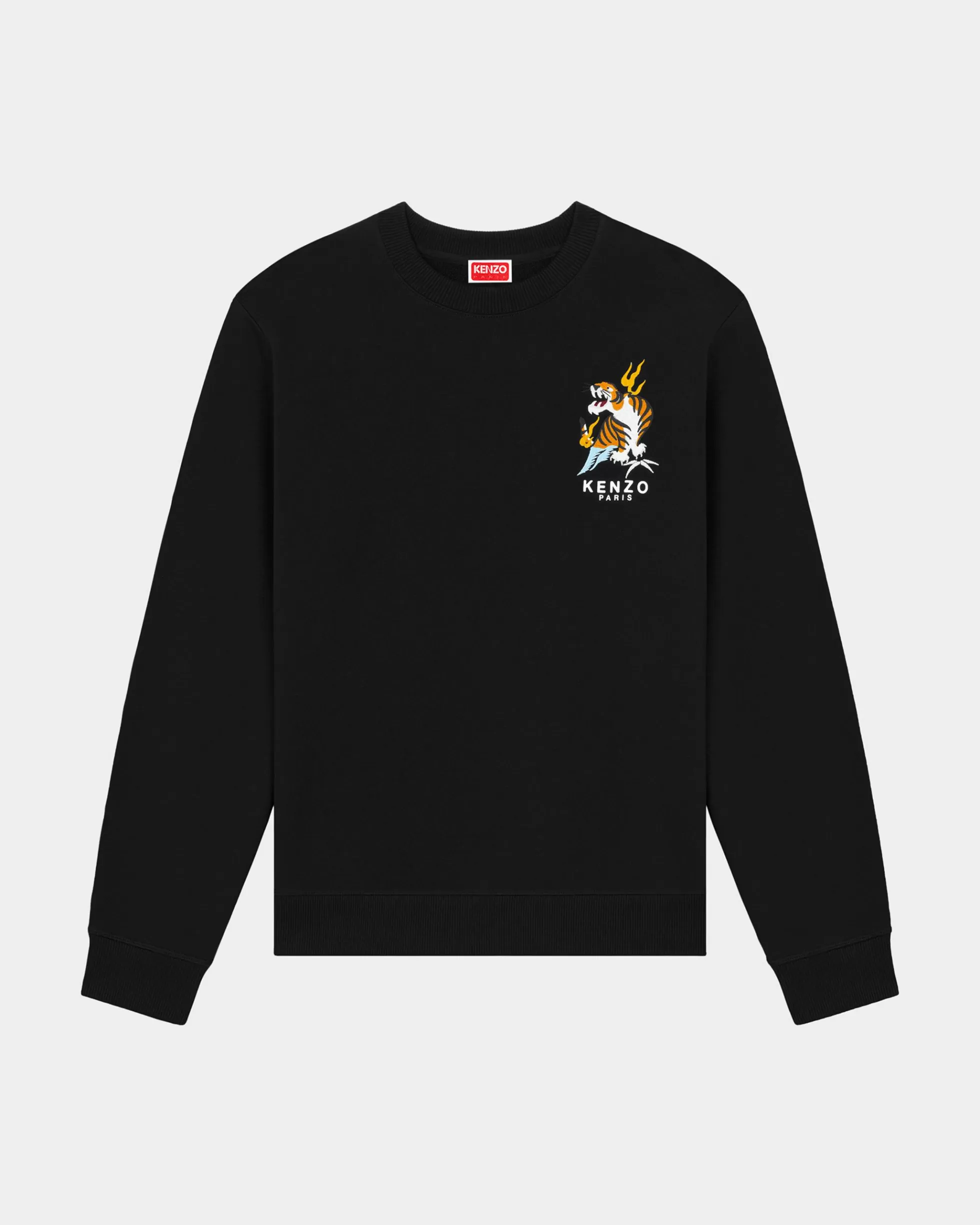 Sweatshirts und Hoodies>KENZO Klassisches Sweatshirt mit „Year of the Dragon“-Stickerei Black