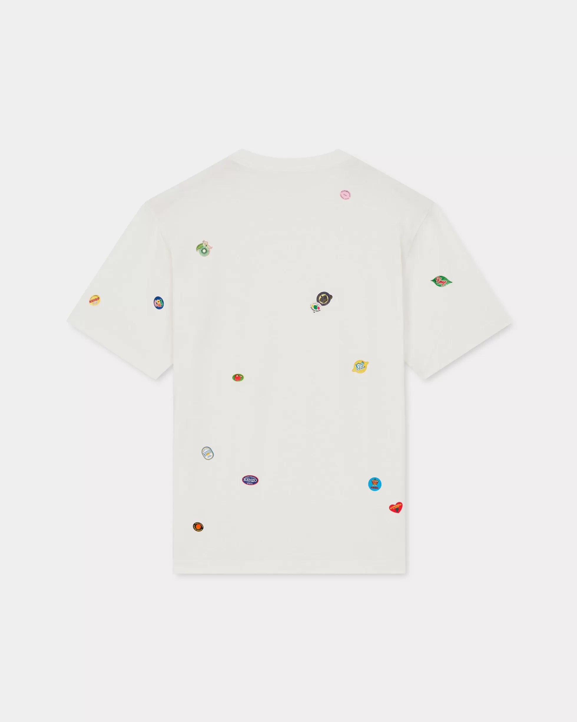 T-shirts und Polos | Neue>KENZO Klassisches T-Shirt „ Fruit Stickers“ Off White