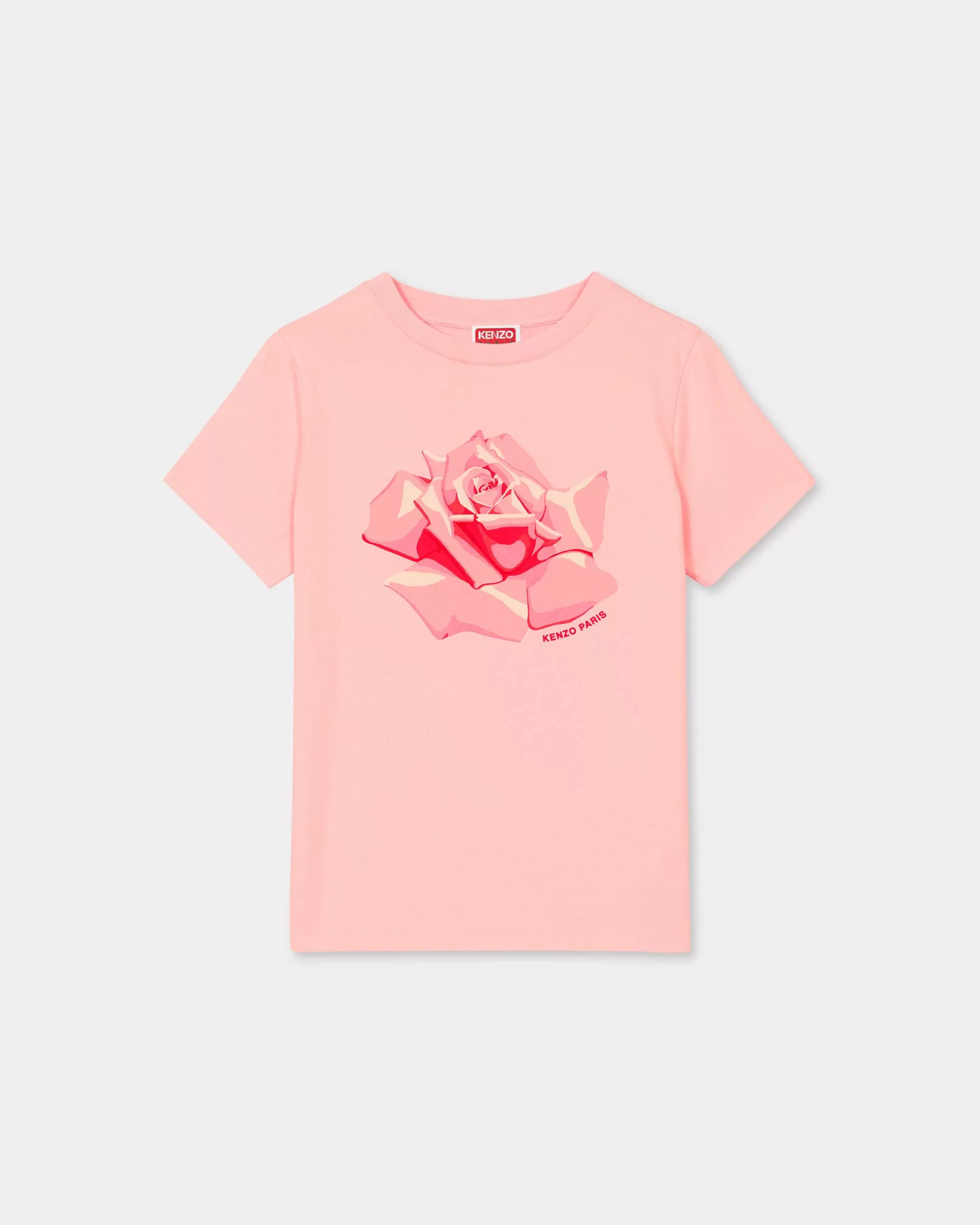 T-shirts und Polos | Geschenke>KENZO Klassisches T-Shirt „ Rose“ Faded Pink