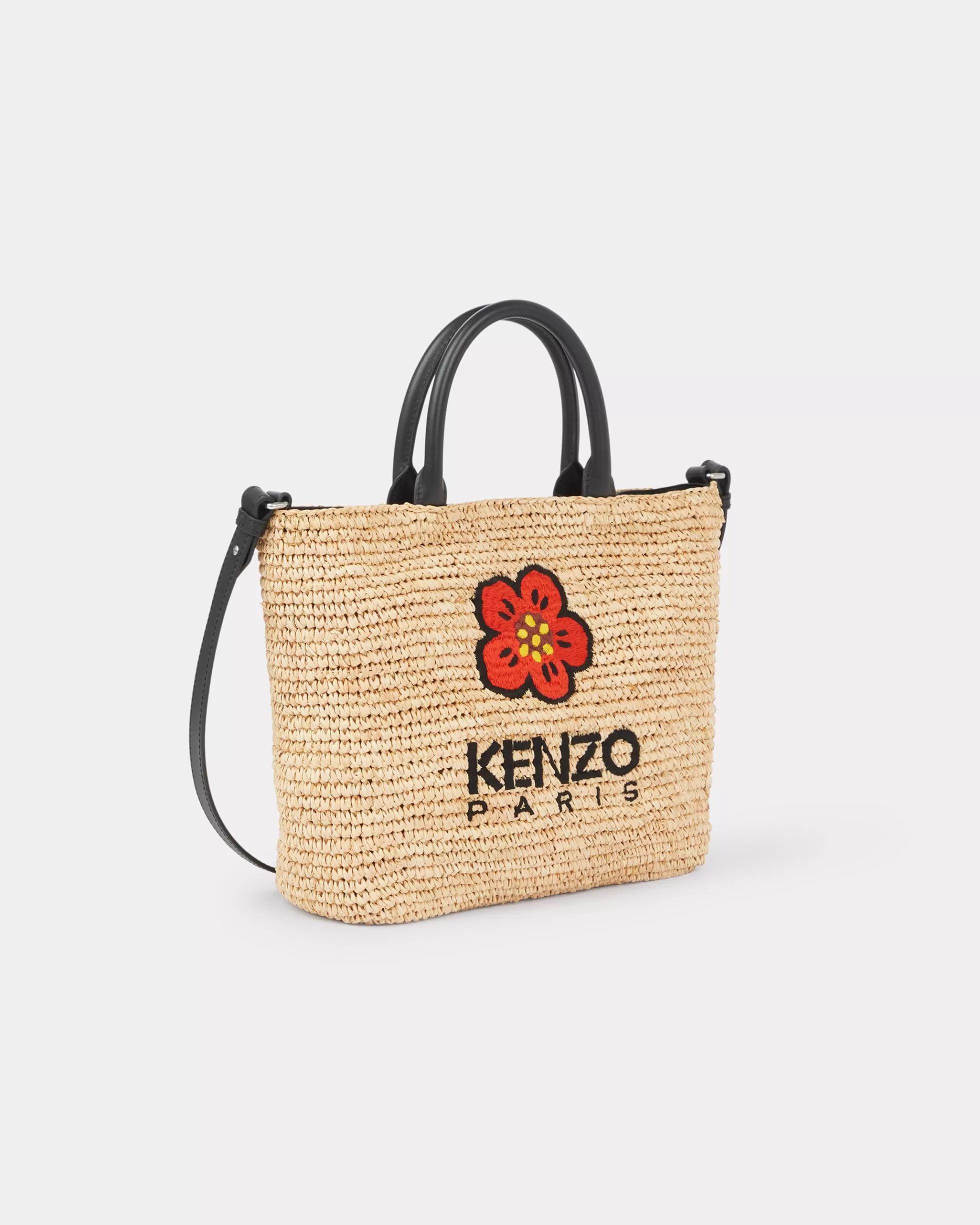 Taschen | Damentaschen>KENZO Kleine Tragetasche „ Beach“ und raphia Black