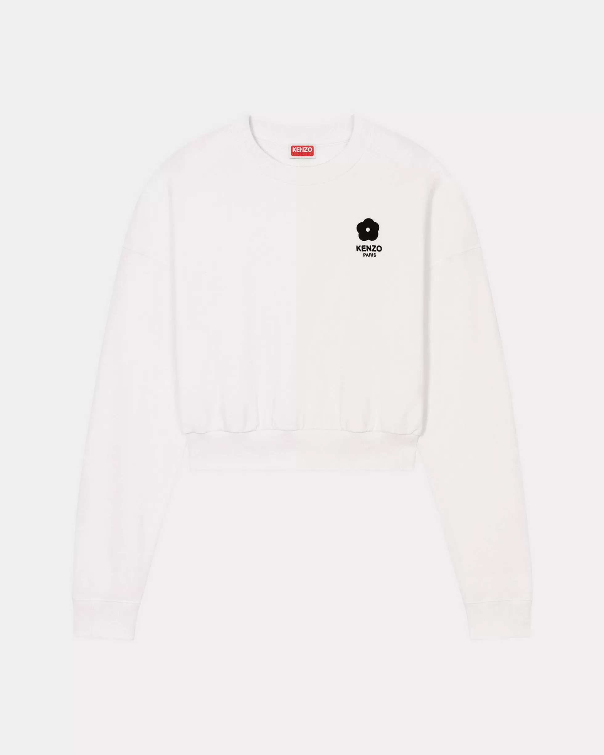 Sweatshirts und Hoodies>KENZO Kurzes Sweatshirt „Boke Flower 2.0“ White