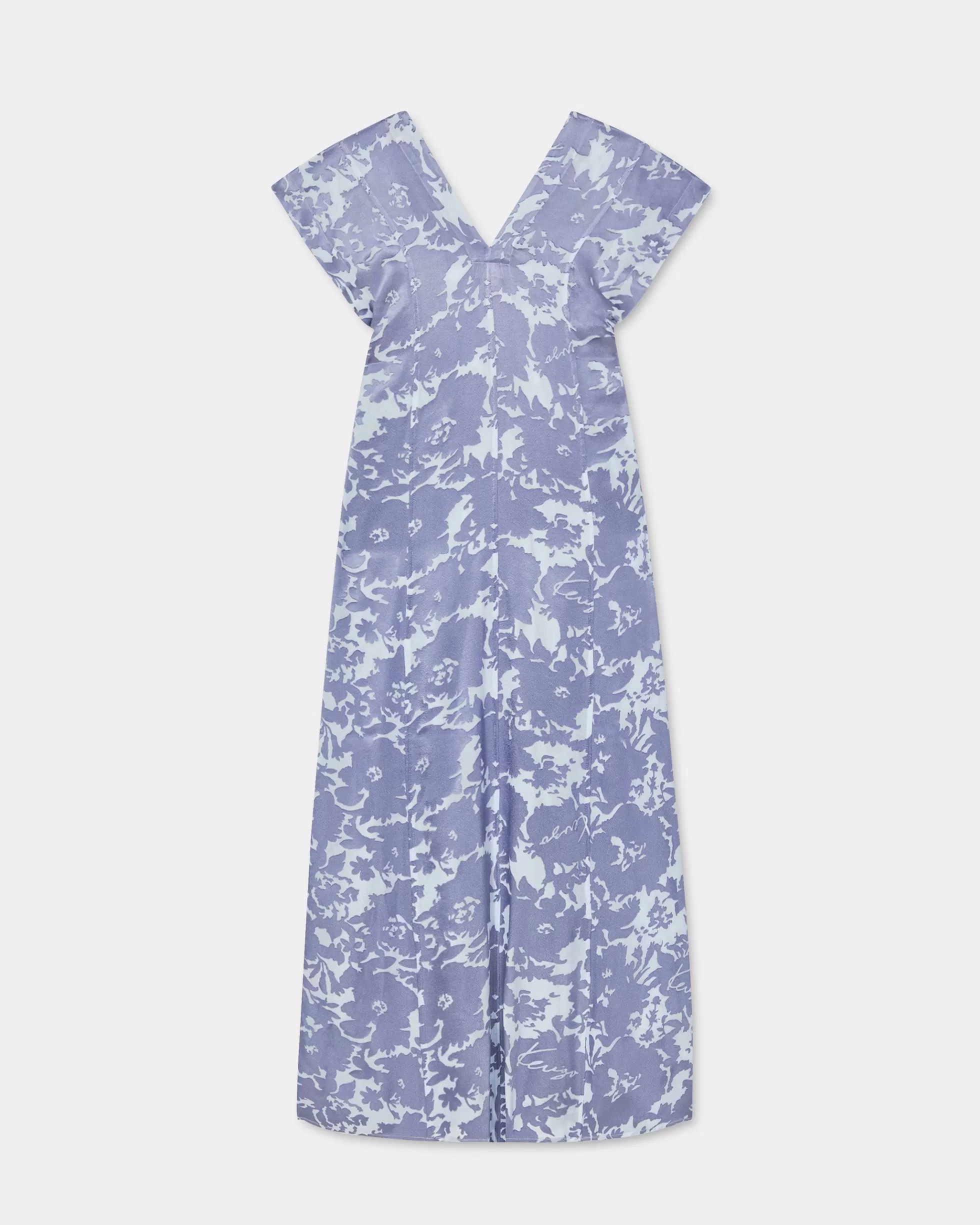 Kleider und Röcke | Neue>KENZO Langes „ Flower Camo“-Kleid Blue