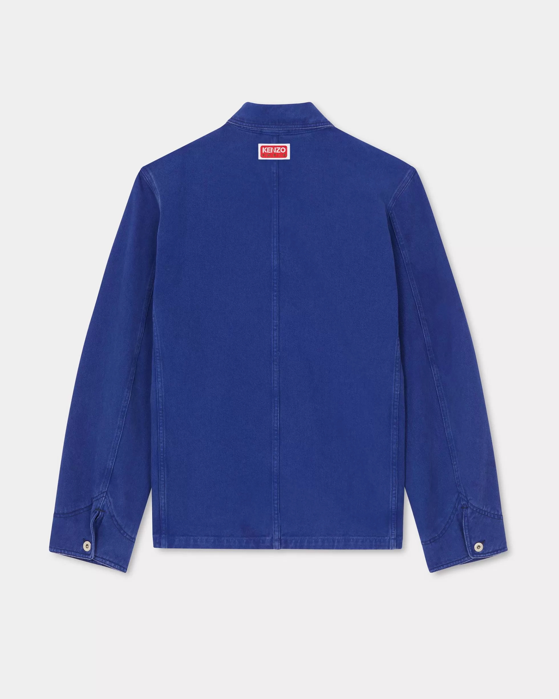 Denim | Jacken und Mäntel>KENZO Lässige Workwear-Jacke „ Éléphant Flag“ Deep Sea Blue