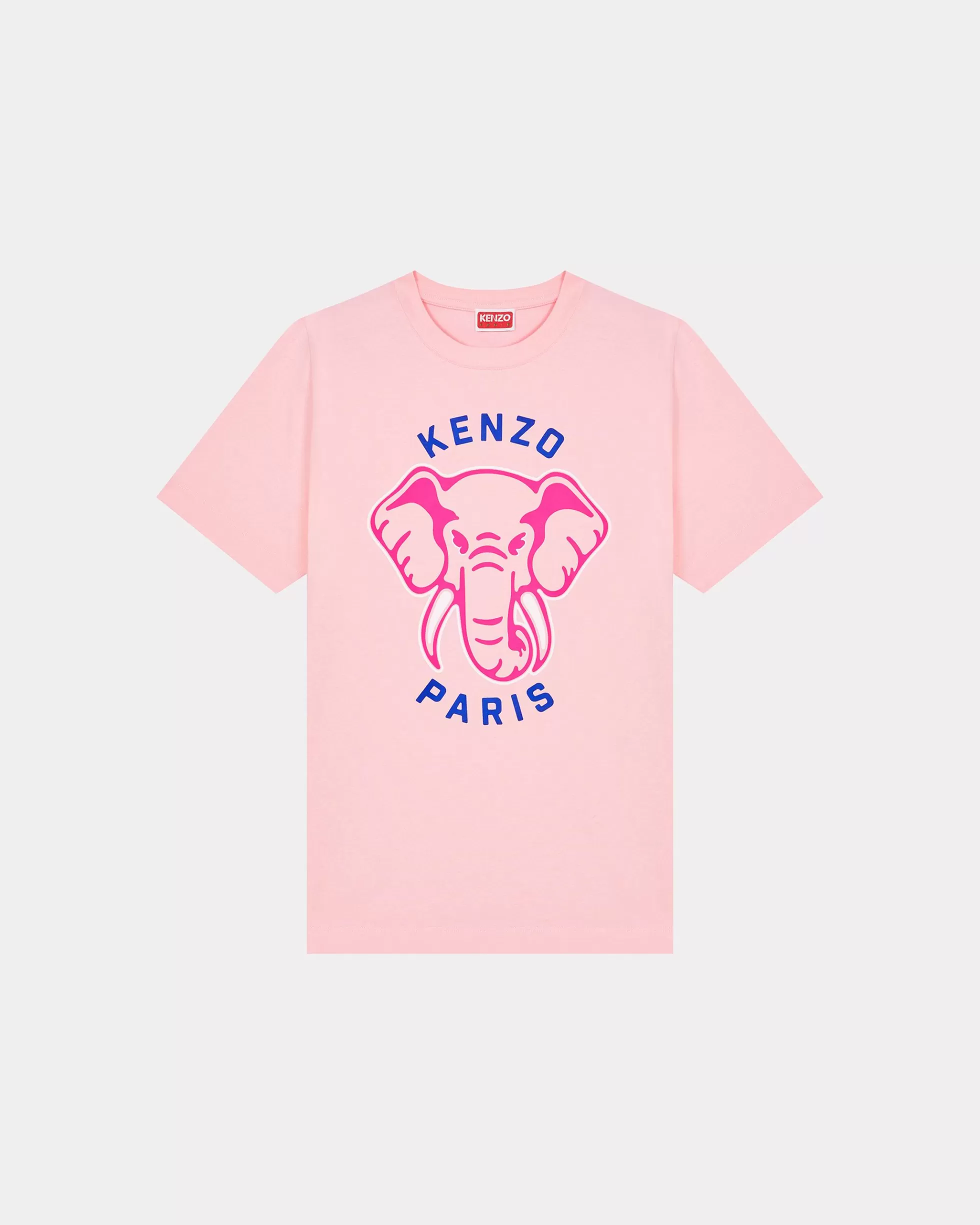 T-shirts und Polos>KENZO Lockeres T-Shirt „ Elephant“ Faded Pink