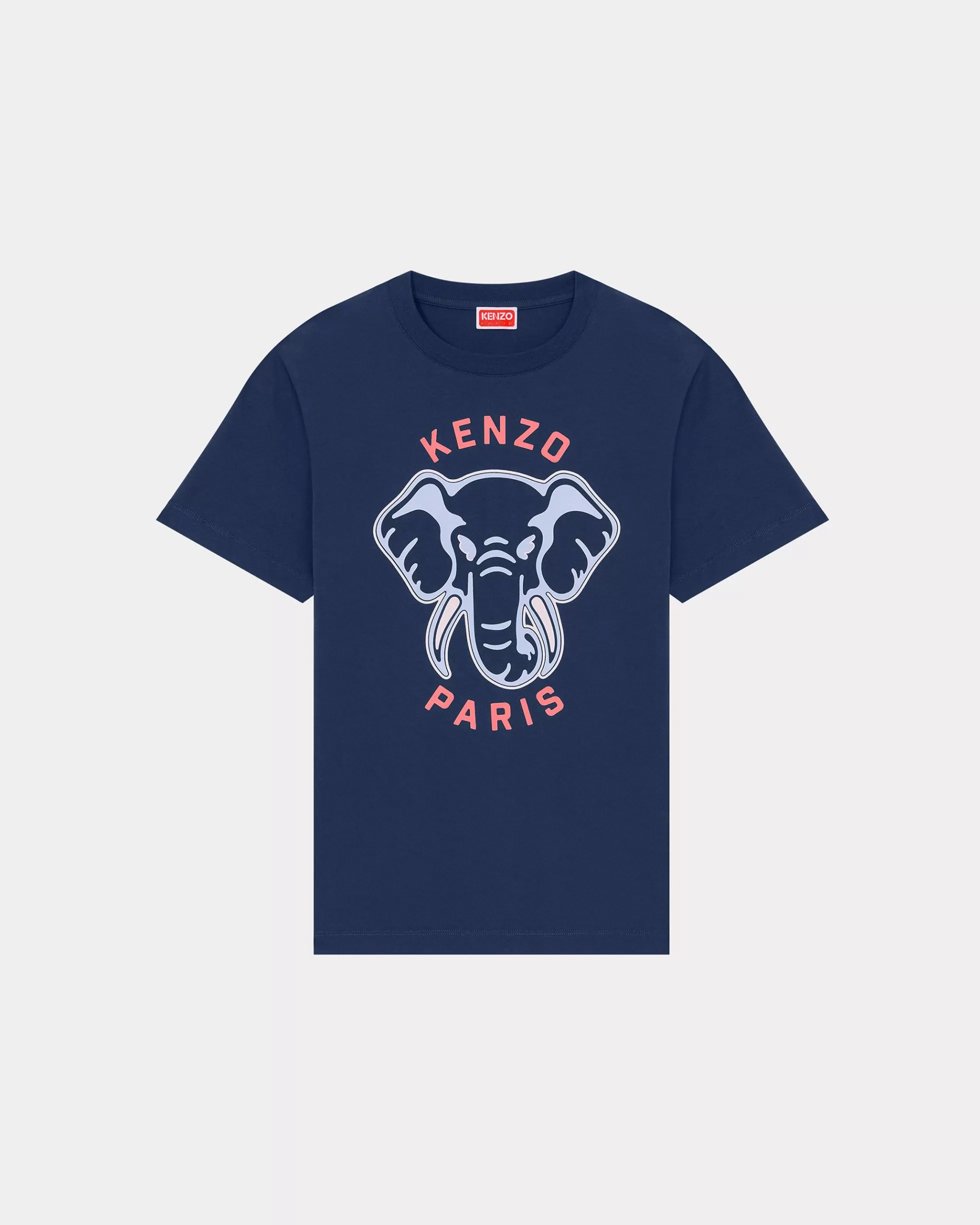 T-shirts und Polos>KENZO Lockeres T-Shirt „ Elephant“ Midnight Blue