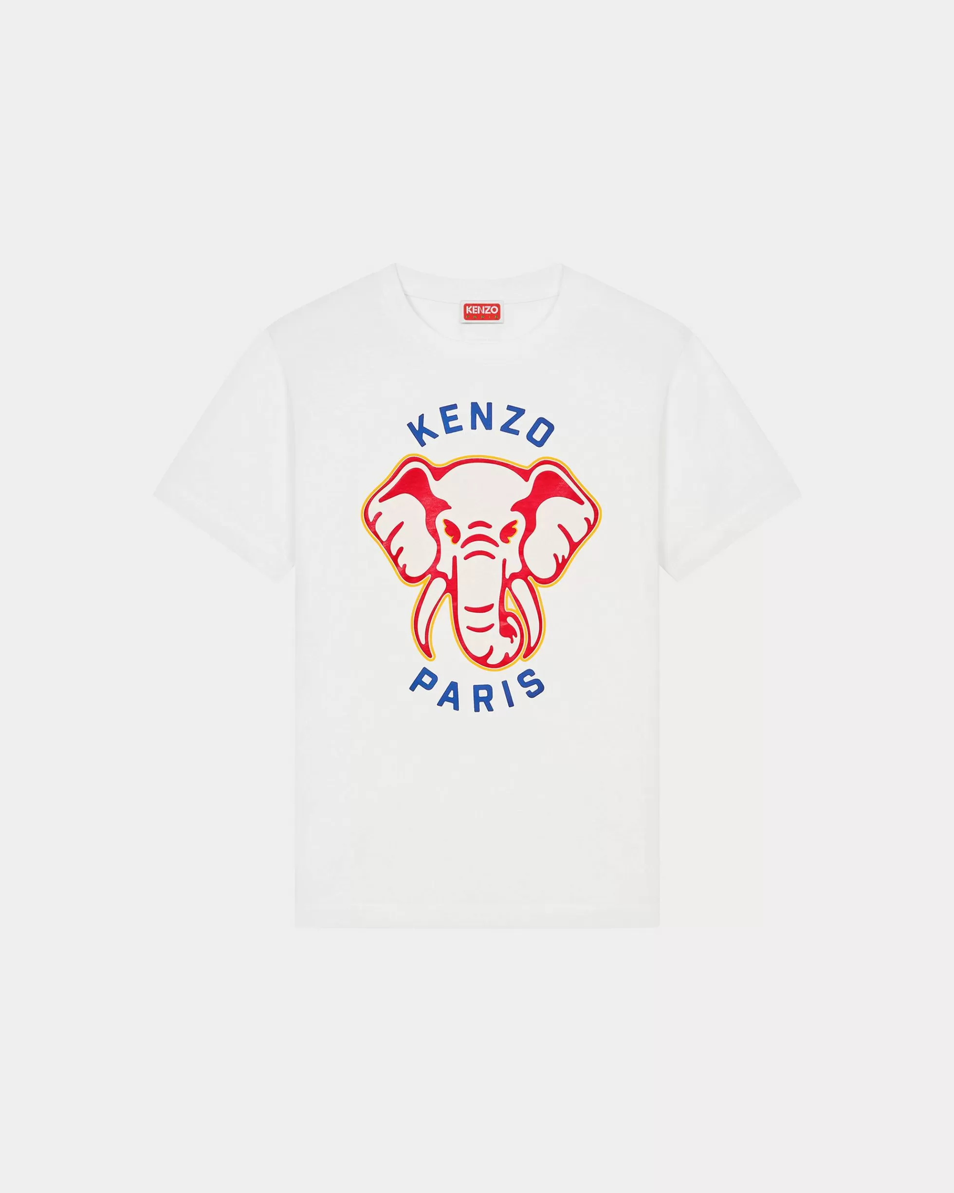 T-shirts und Polos>KENZO Lockeres T-Shirt „ Elephant“ Off White