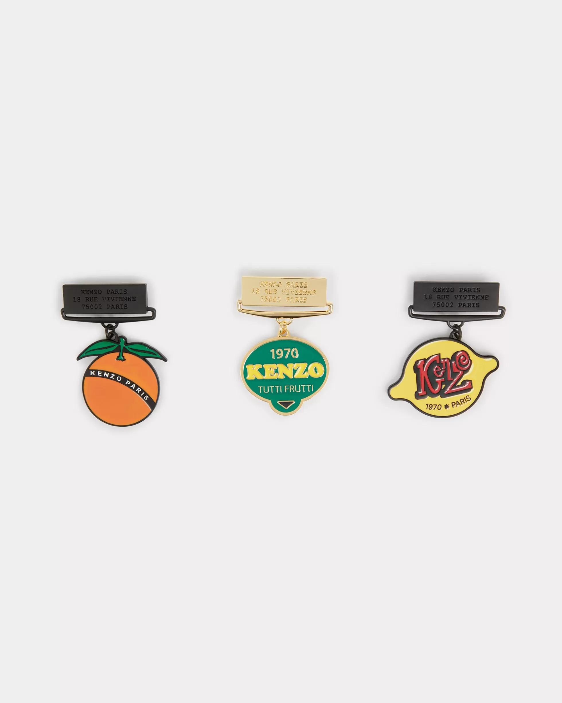 Pins und Schmuck | Pins und Schmuck>KENZO Medaillen-Set „ Stamp“ Multicolor