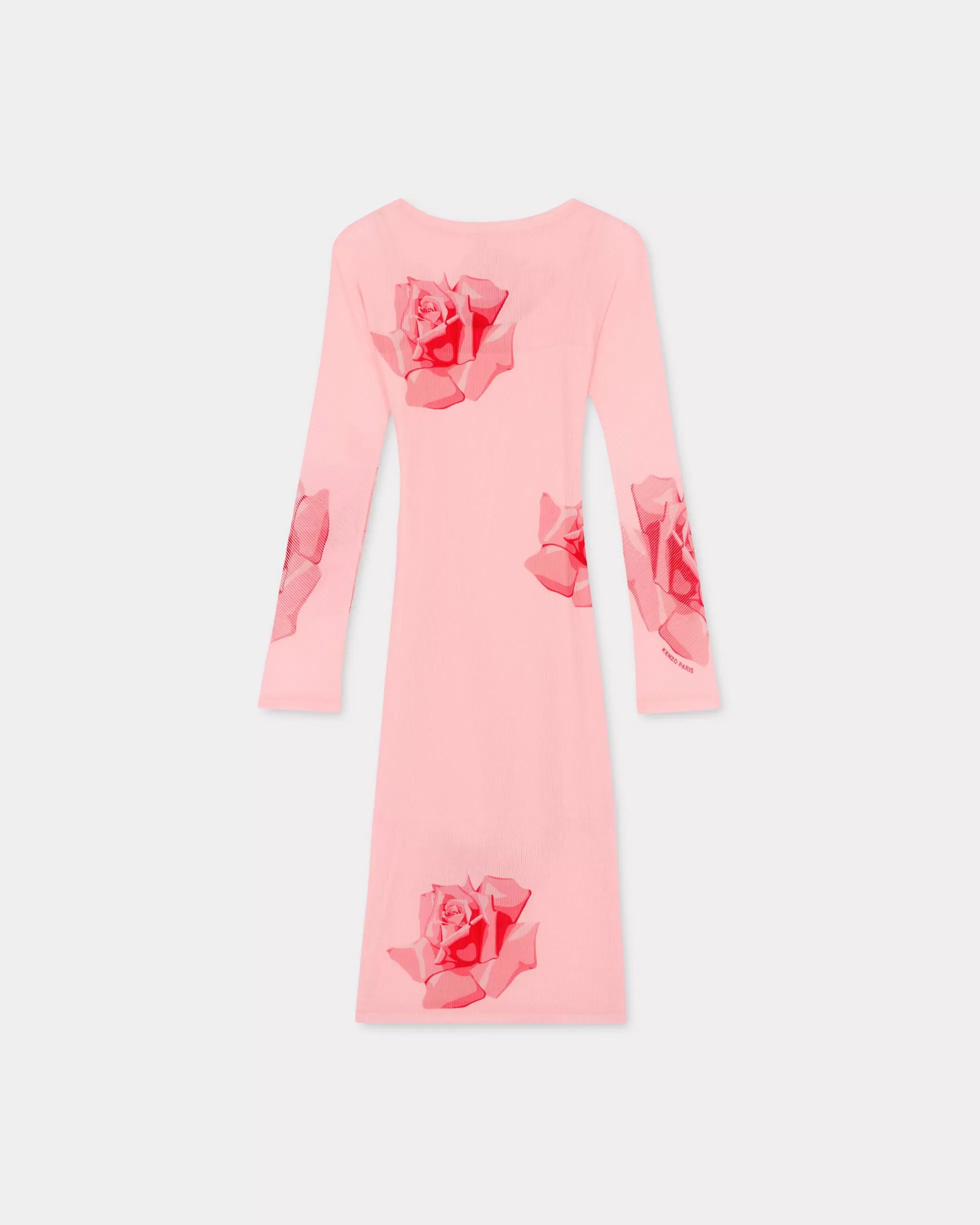 Kleider und Röcke | Neue>KENZO Midi-Faltenkleid „ Rose“ Faded Pink