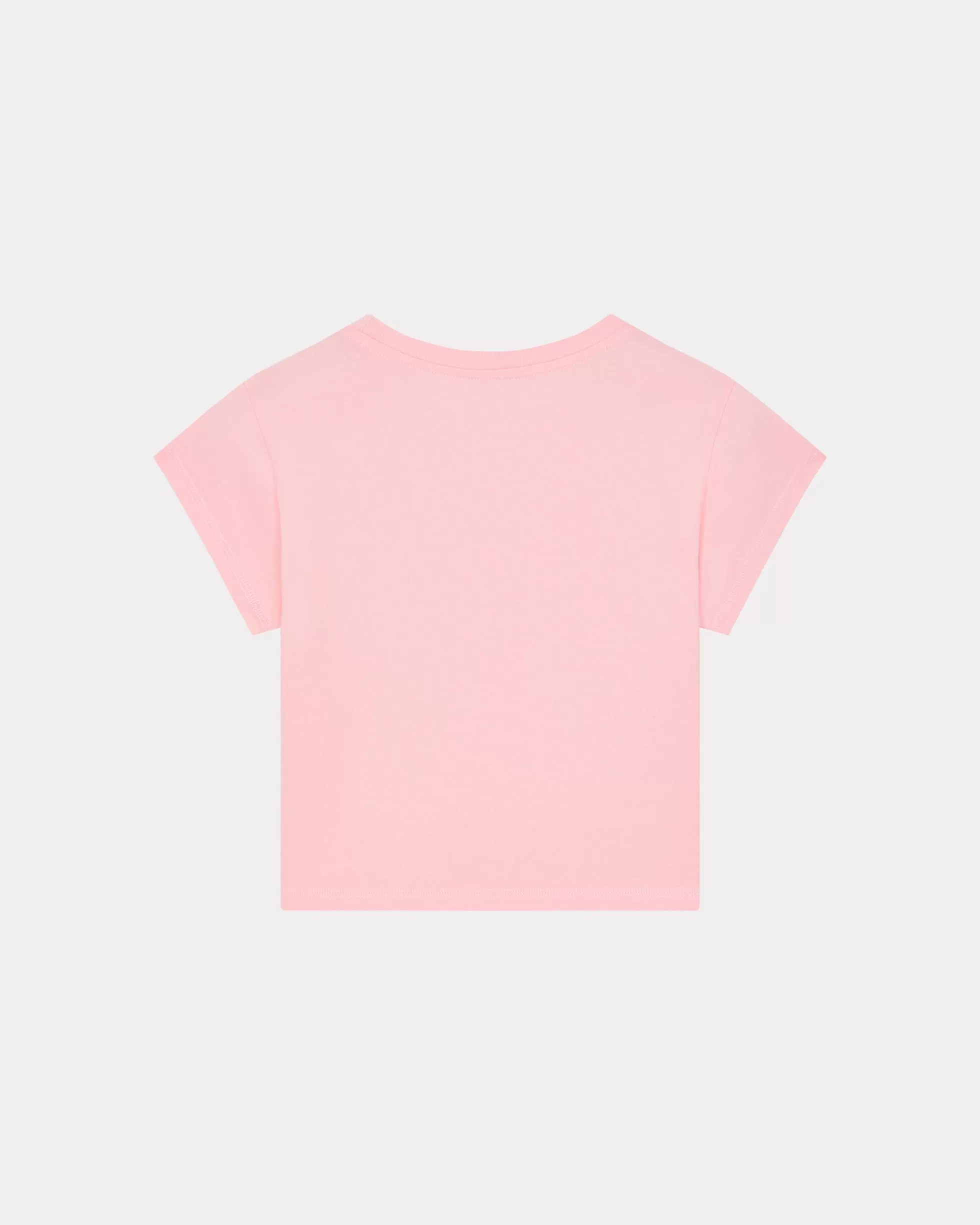 T-shirts und Polos | Geschenke>KENZO Mikro-T-Shirt mit „Boke Flower Crest“-Stickerei Faded Pink