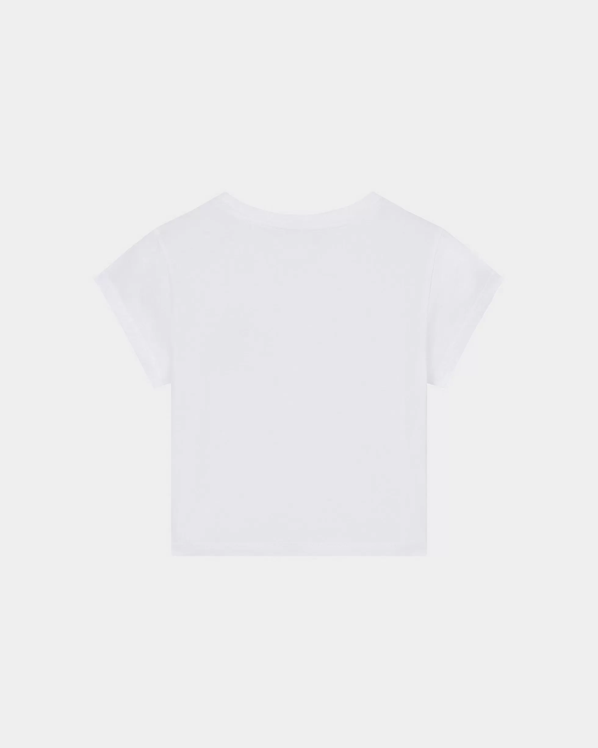 T-shirts und Polos | Geschenke>KENZO Mikro-T-Shirt mit „Boke Flower Crest“-Stickerei White