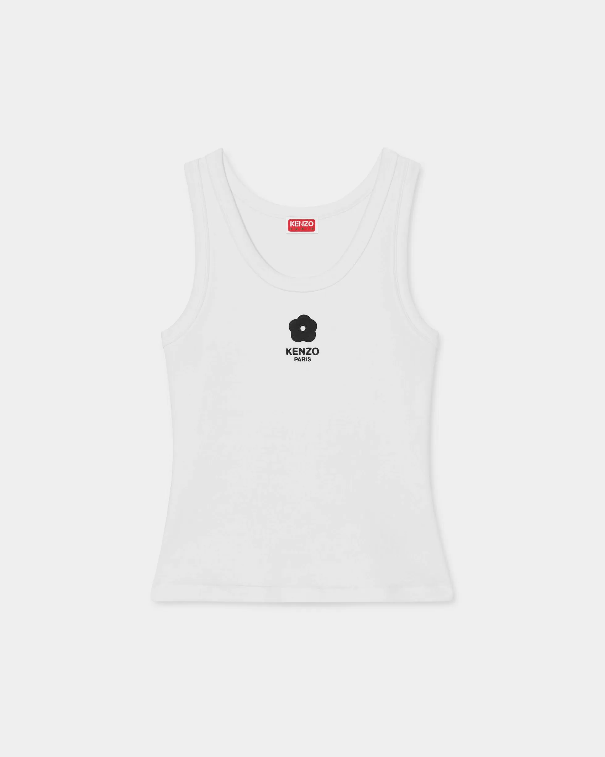 Hemd und Tops | T-shirts und Polos>KENZO Mit „Boke 2.0“ besticktes Tanktop White