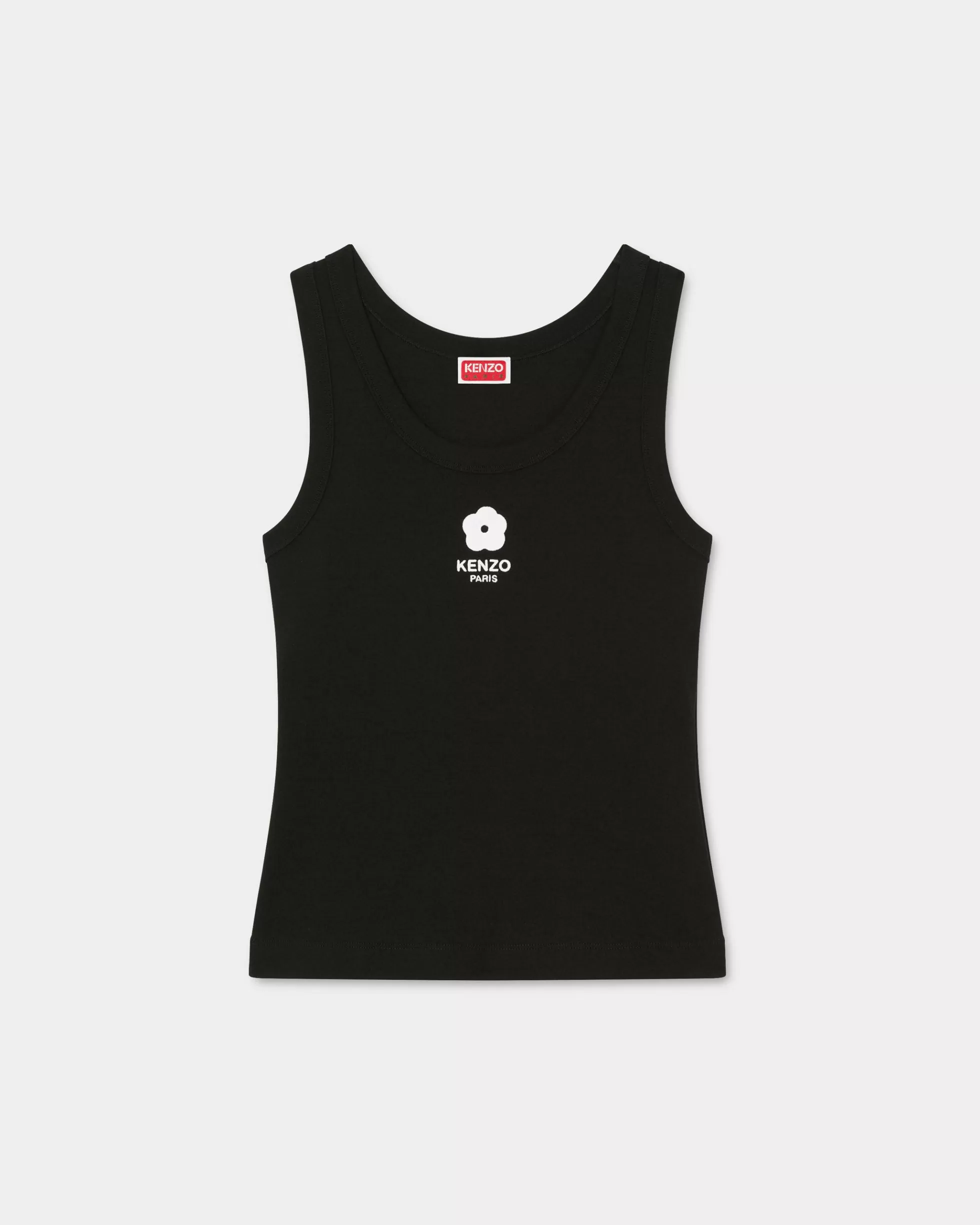 Hemd und Tops | T-shirts und Polos>KENZO Mit „Boke 2.0“ besticktes Tanktop Black