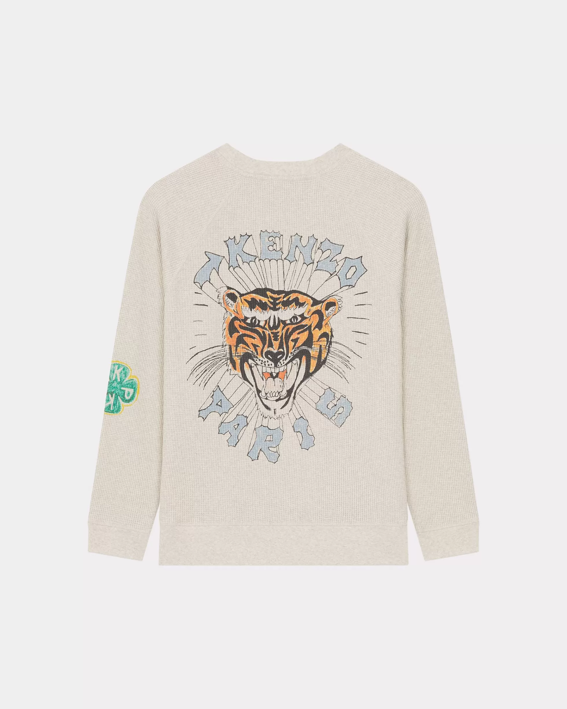 Sweatshirts und Hoodies>KENZO Oversized Sweatshirt „ Drawn Varsity“ Pale Grey