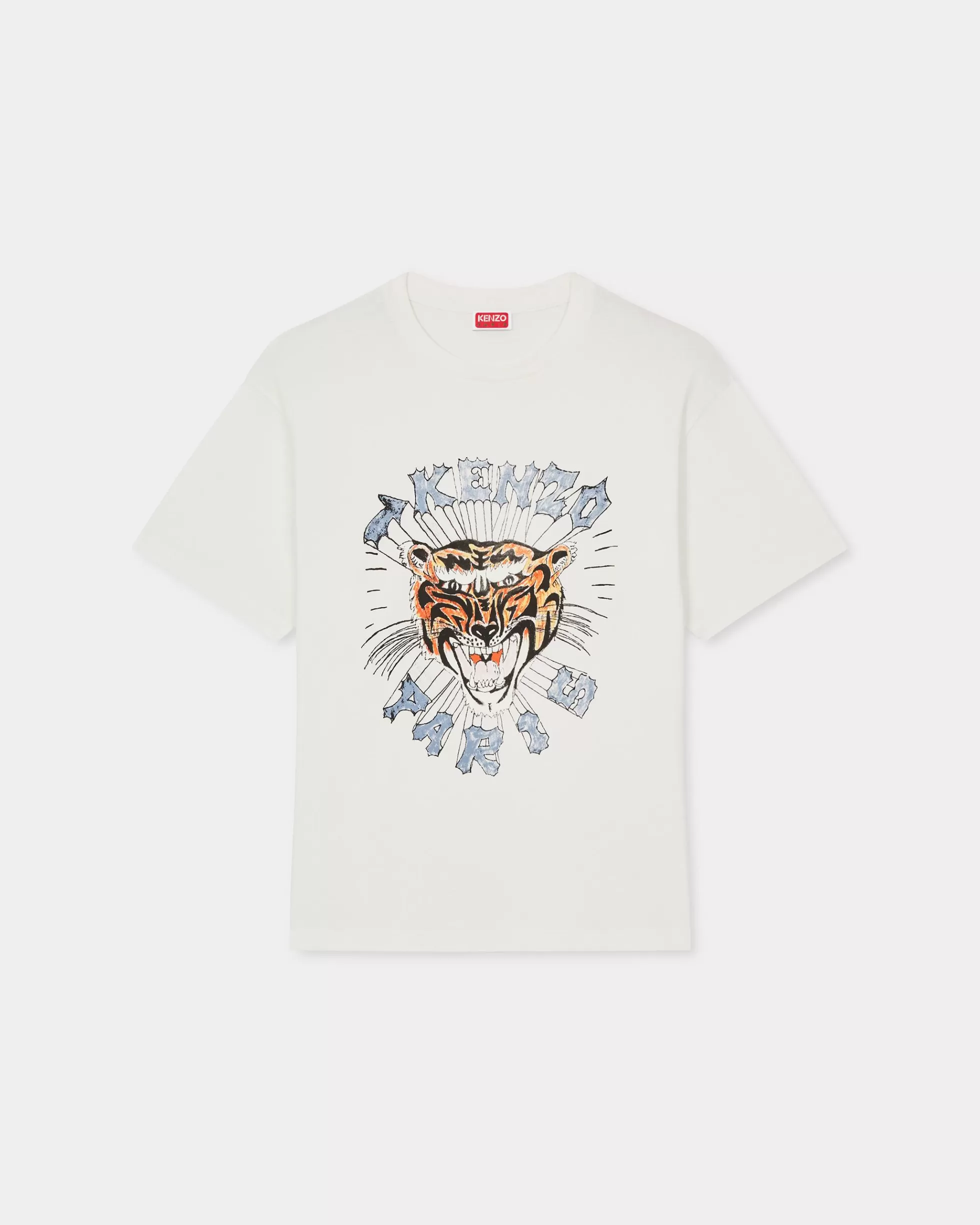 T-shirts und Polos | Neue>KENZO Oversized T-Shirt „ Drawn Varsity“ Off White