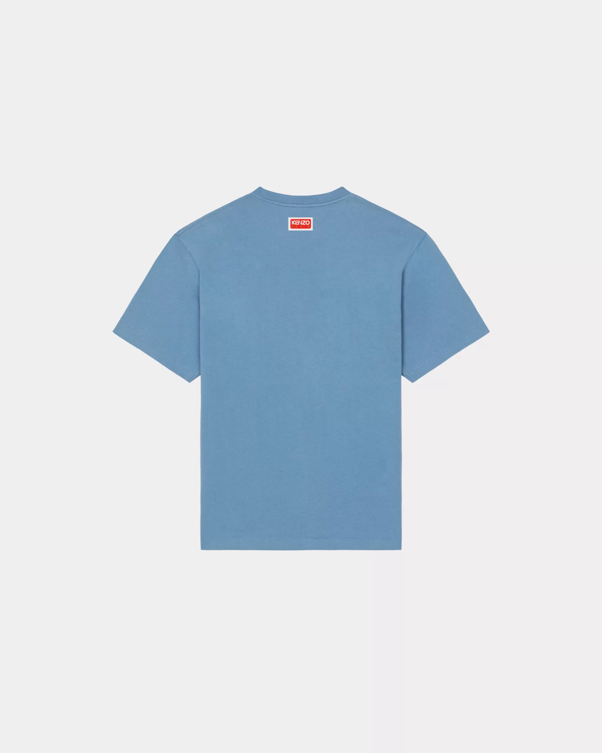 T-shirts und Polos>KENZO Oversized T-Shirt Éléphant „Varsity Jungle“ Cyan