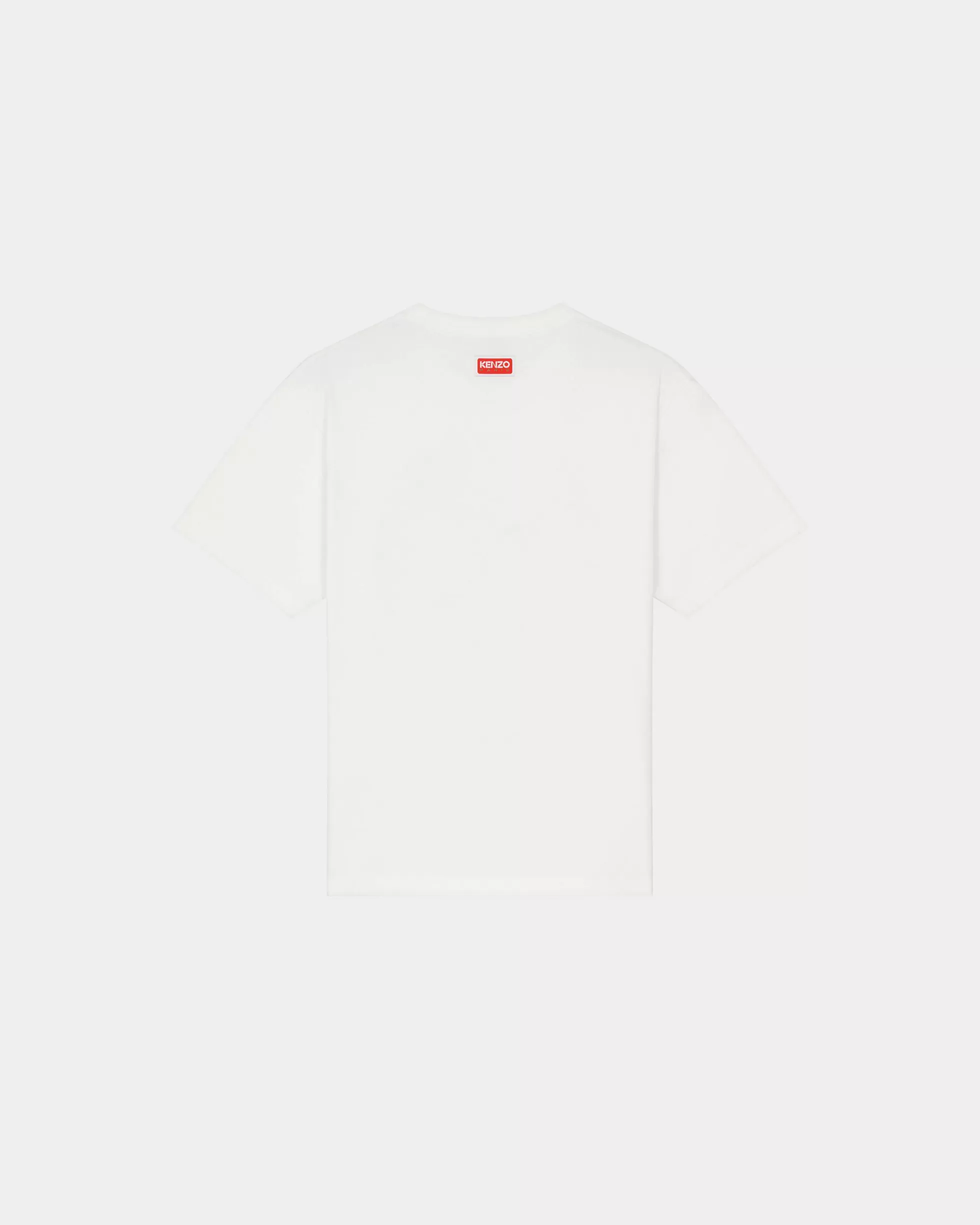 T-shirts und Polos>KENZO Oversized T-Shirt Éléphant „Varsity Jungle“ Off White