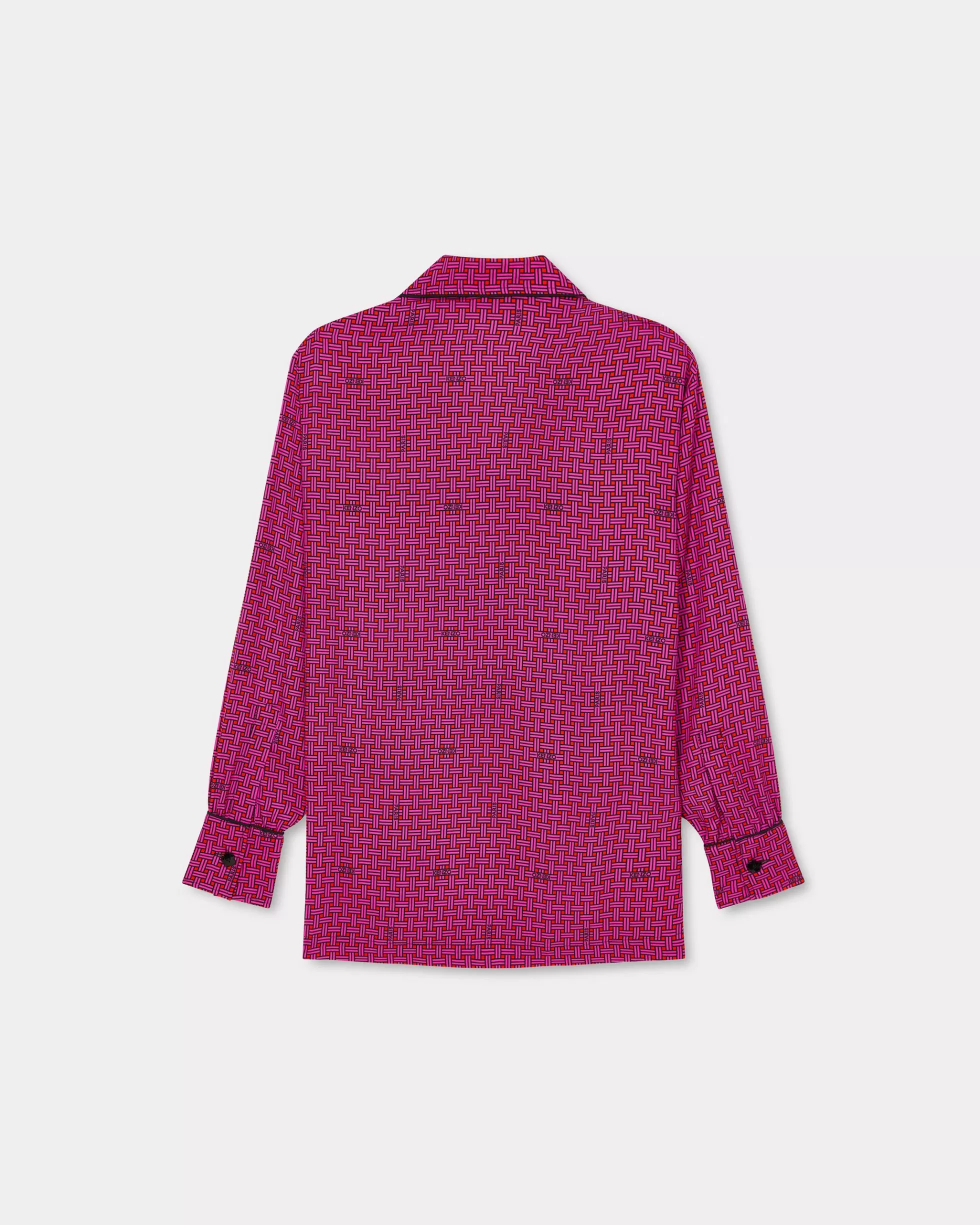 Hemd und Tops | Neue>KENZO Oversized-Hemd „ Weave” Deep Fuschia