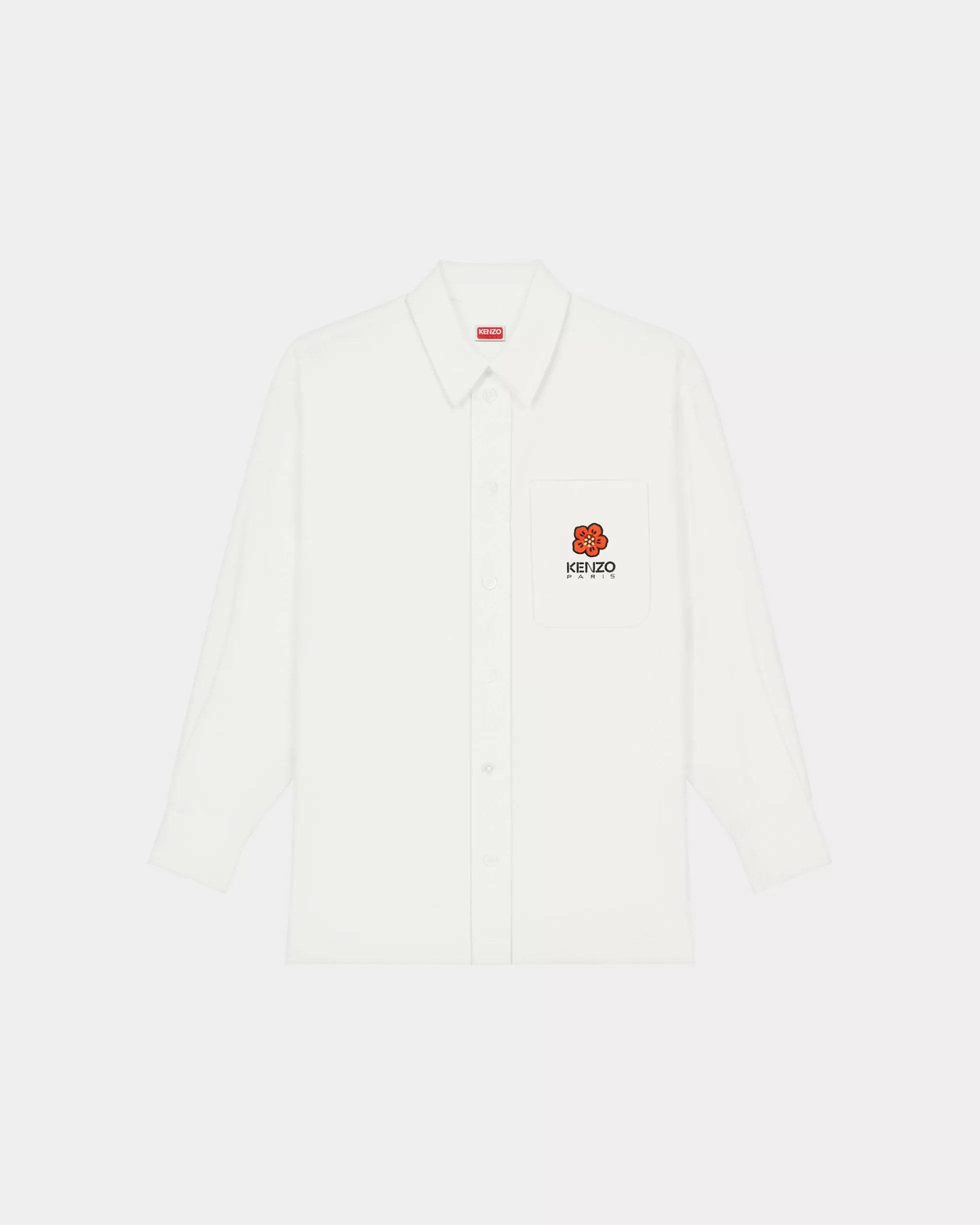 Hemden | Boke Flower>KENZO Oversize-Hemd mit „Boke Flower Crest“-Stickerei Off White