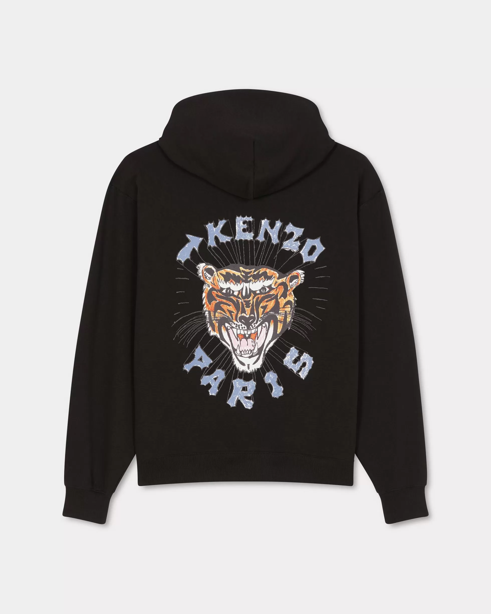 Sweatshirts und Hoodies | Neue>KENZO Oversize-Kapuzensweatshirt mit „ Drawn Varsity“-Stickerei Black