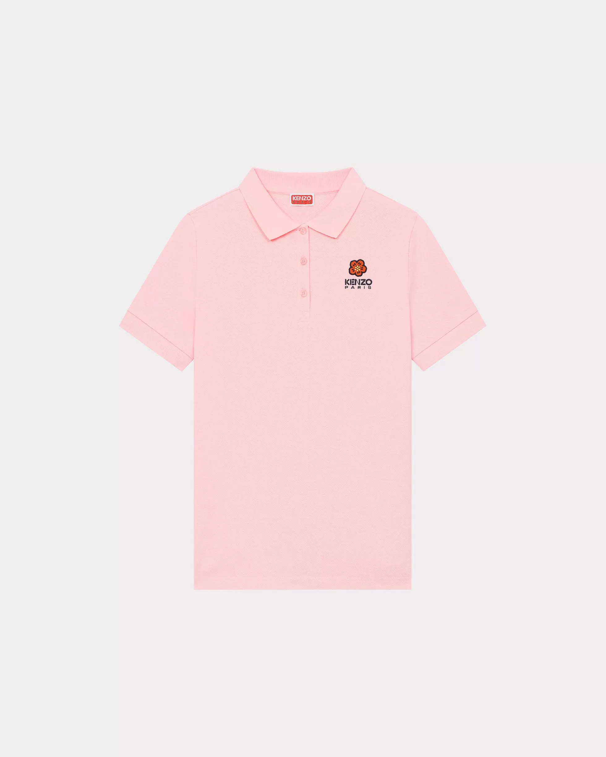 T-shirts und Polos | Boke Flower>KENZO Poloshirt mit „Boke Flower Crest“ Faded Pink