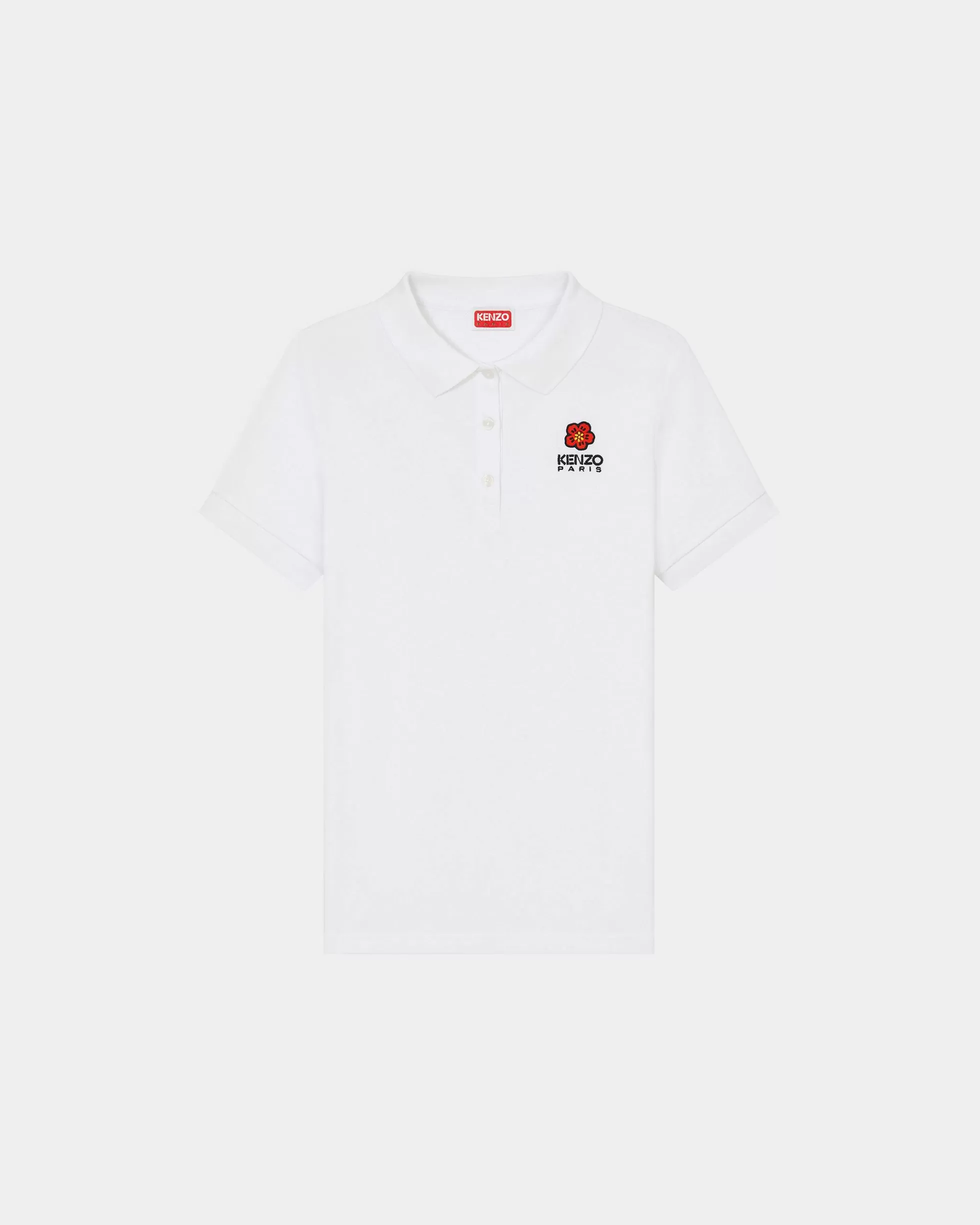 T-shirts und Polos | Boke Flower>KENZO Poloshirt mit „Boke Flower Crest“ White