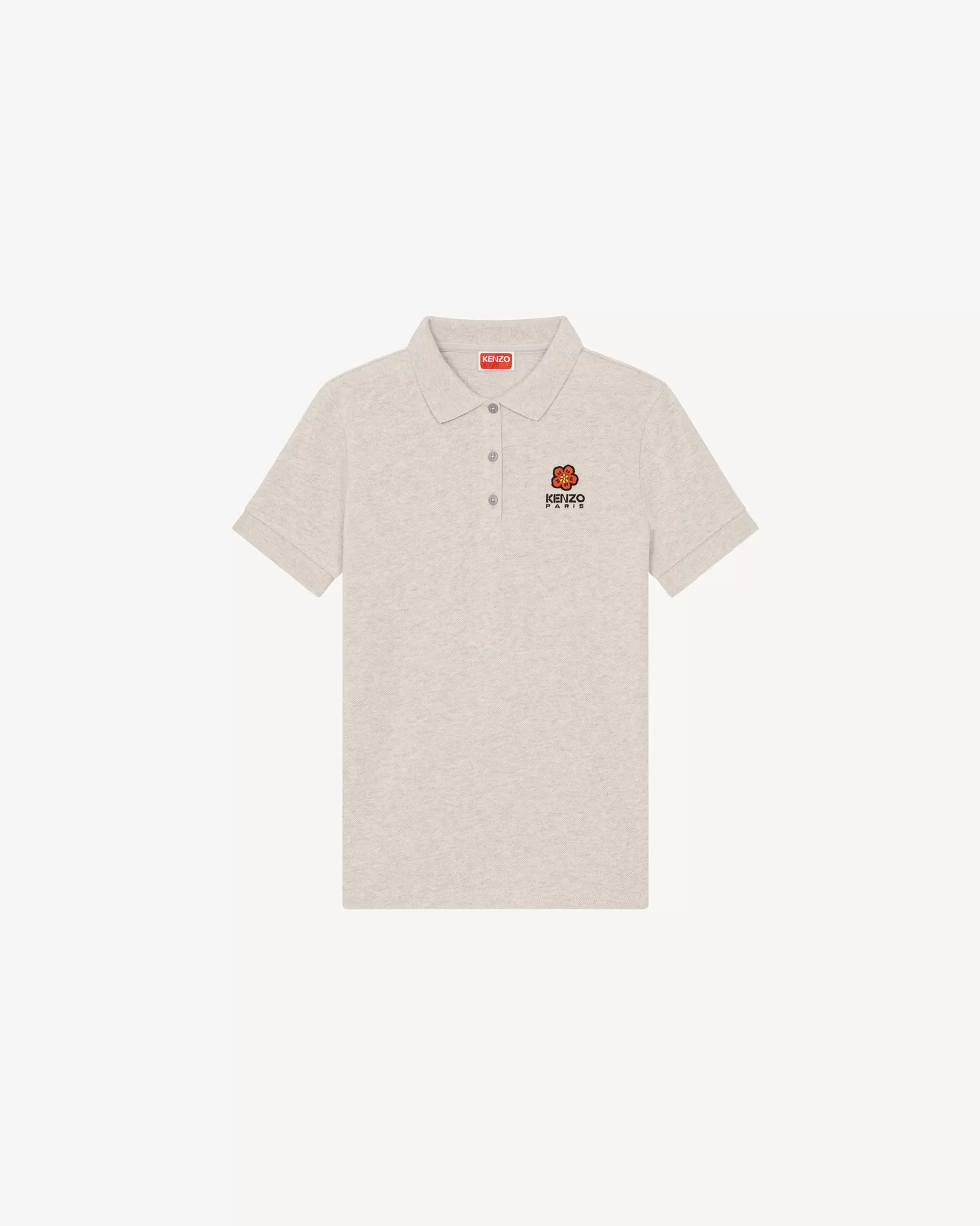 T-shirts und Polos | Boke Flower>KENZO Poloshirt mit „Boke Flower Crest“ Pale Grey