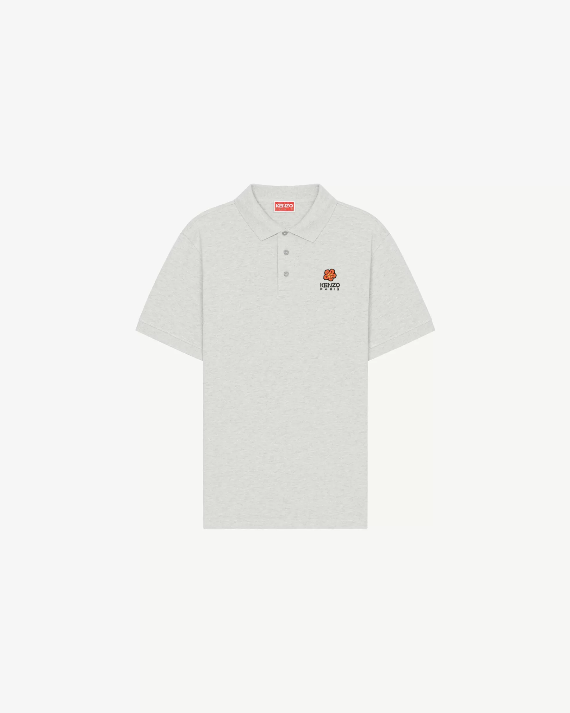 T-shirts und Polos | Boke Flower>KENZO Poloshirt mit „Boke Flower Crest“ Pale Grey