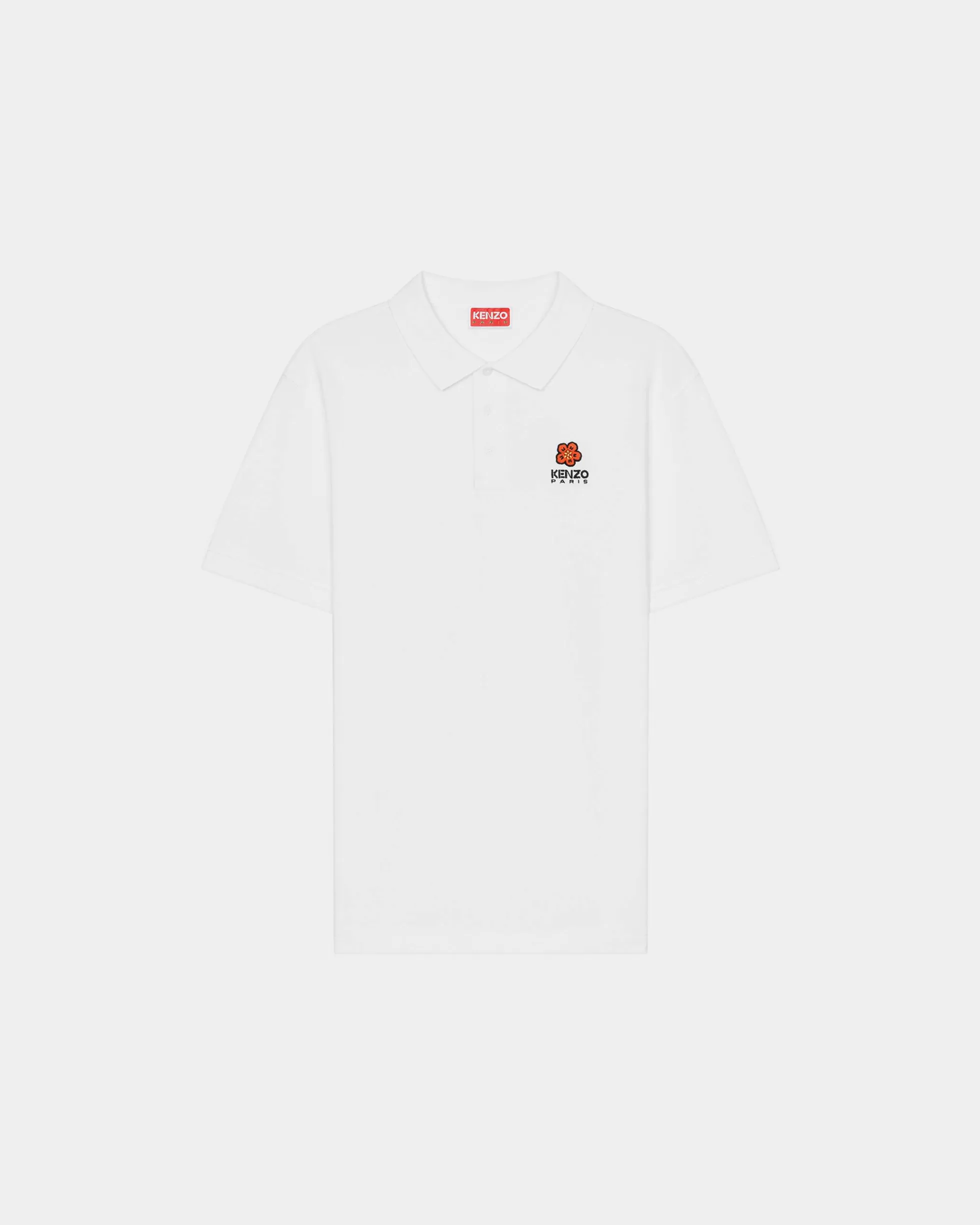 T-shirts und Polos | Boke Flower>KENZO Poloshirt mit „Boke Flower Crest“ White