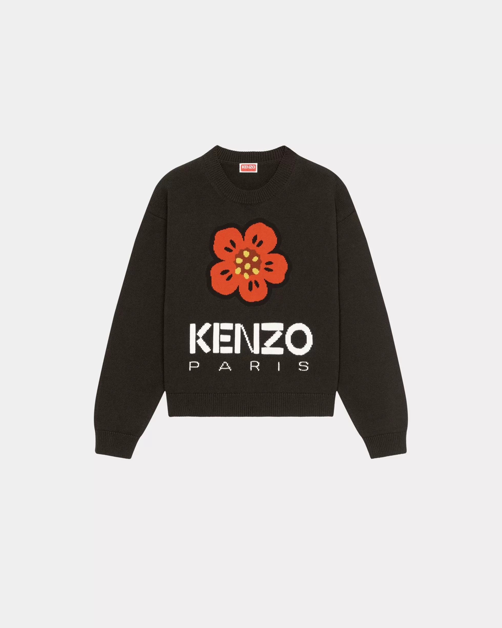 Pullover | Boke Flower>KENZO Pullover „Boke Flower“ aus GOTS-Baumwolle Black