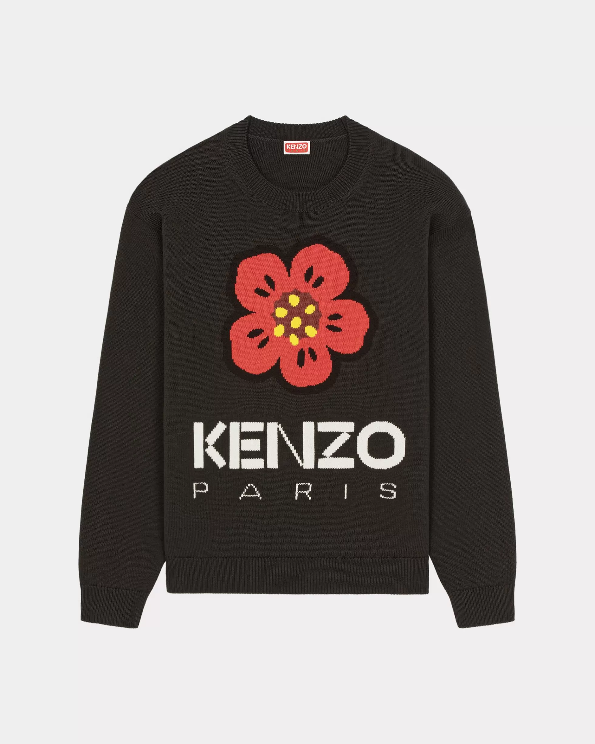 Pullover | Boke Flower>KENZO Pullover „Boke Flower“ aus GOTS-Baumwolle Black