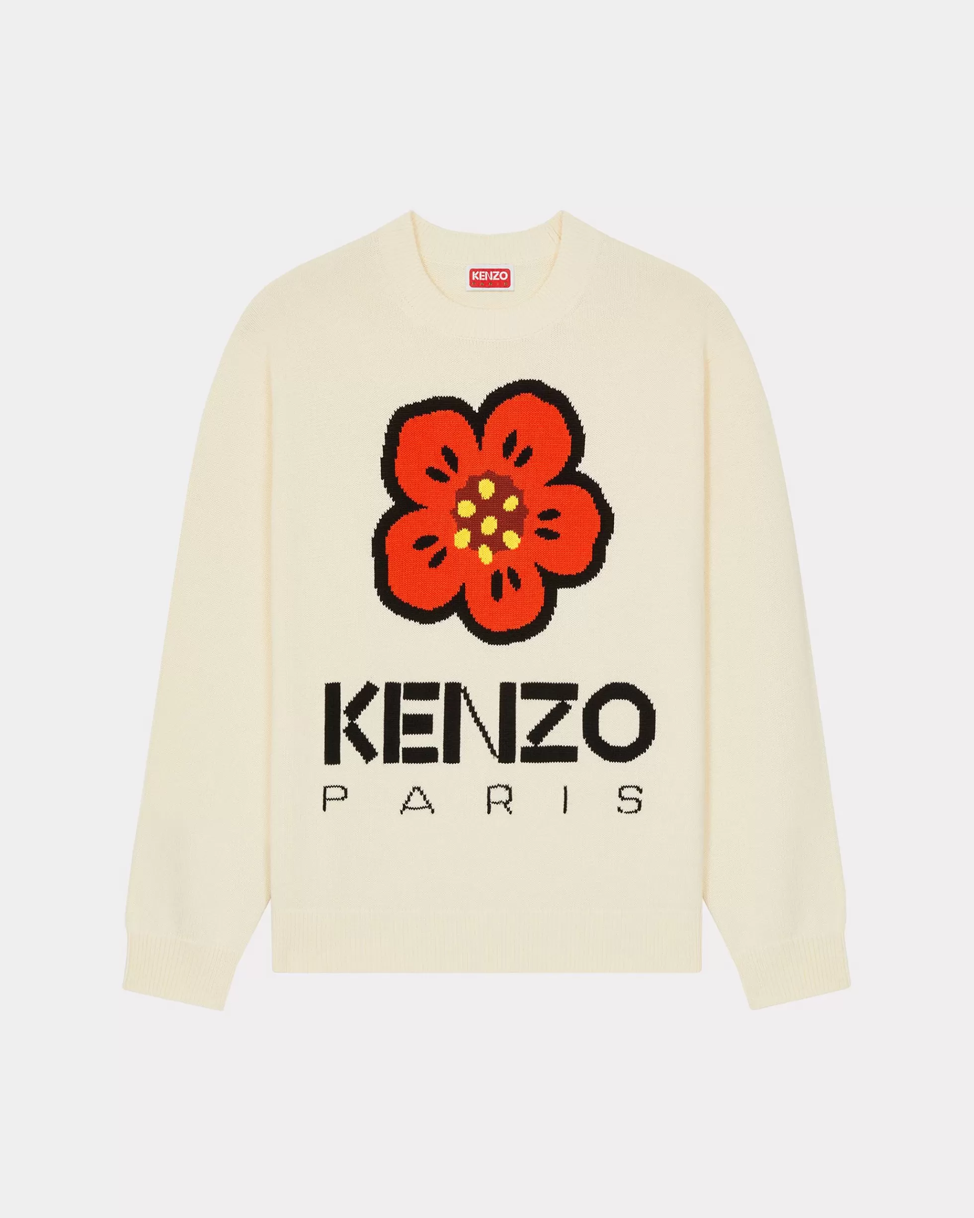 Pullover | Boke Flower>KENZO Pullover „Boke Flower“ aus GOTS-Baumwolle Off White