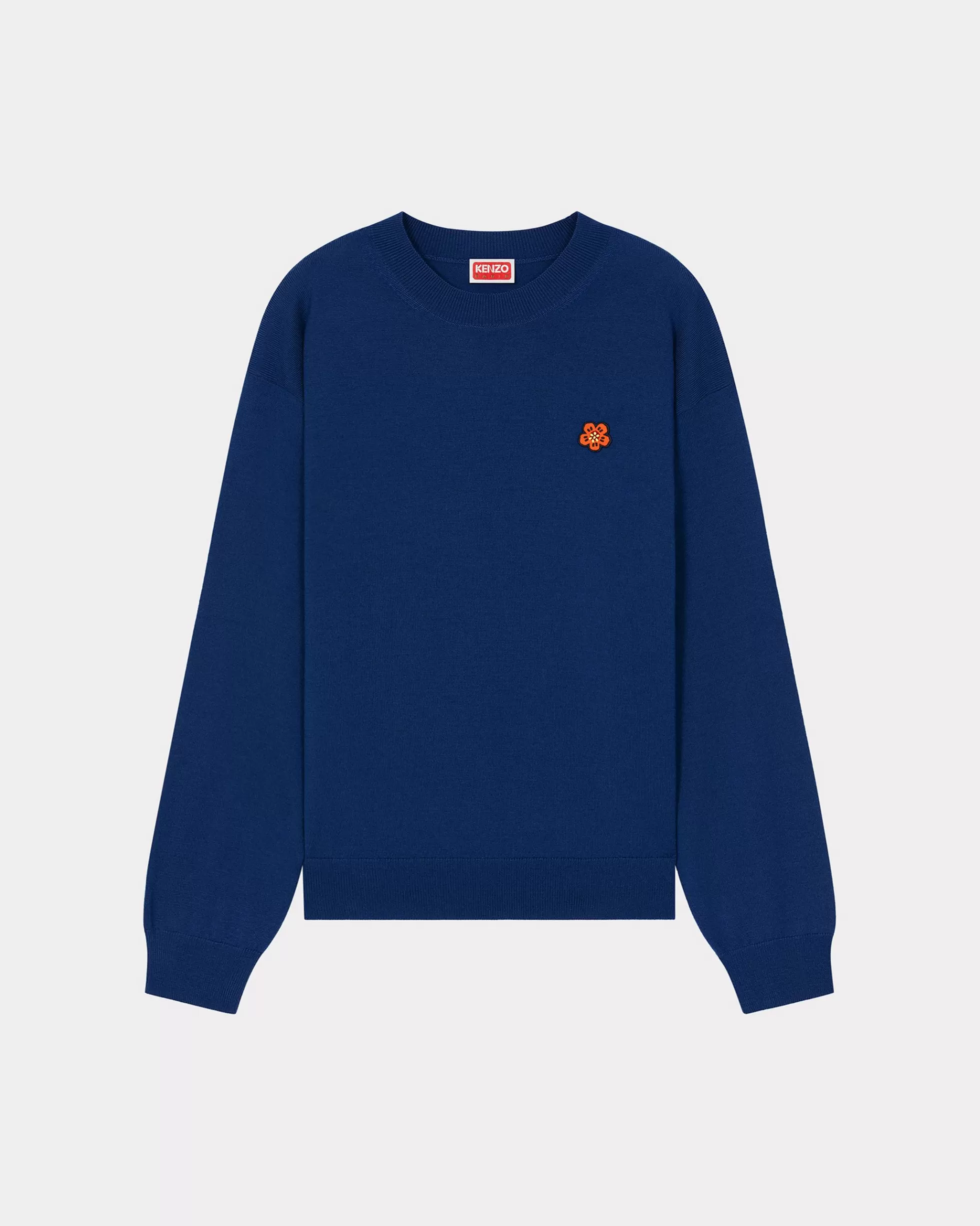 Pullover | Boke Flower>KENZO Pullover mit „Boke Flower Crest“-Stickerei Electric Blue