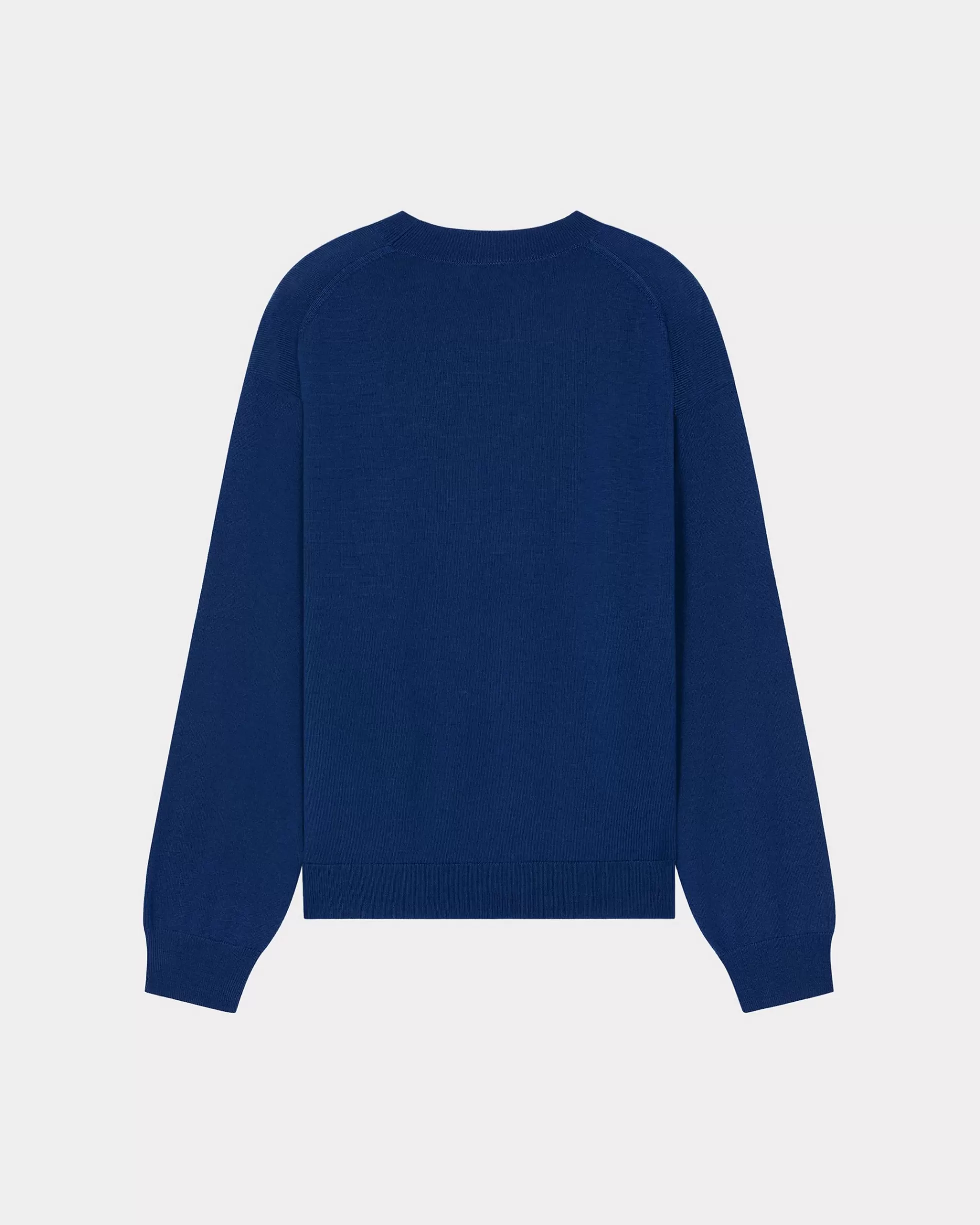 Pullover | Boke Flower>KENZO Pullover mit „Boke Flower Crest“-Stickerei Electric Blue