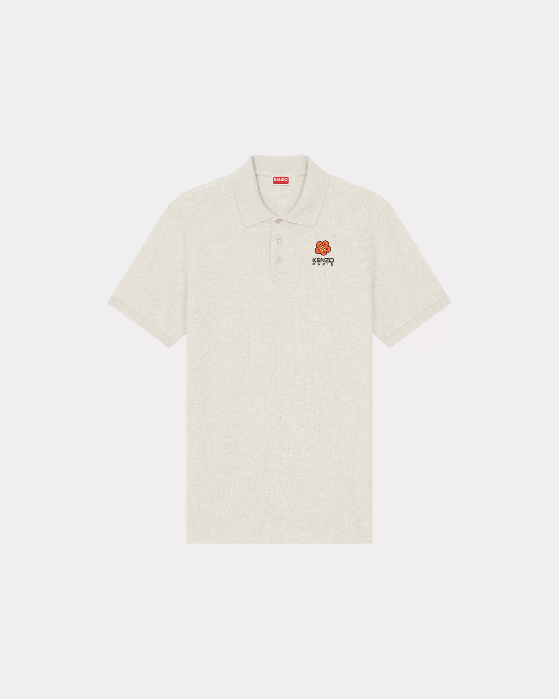 Boke Flower>KENZO Slim Fit Poloshirt mit „Boke Flower Crest“-Stickerei Pale Grey