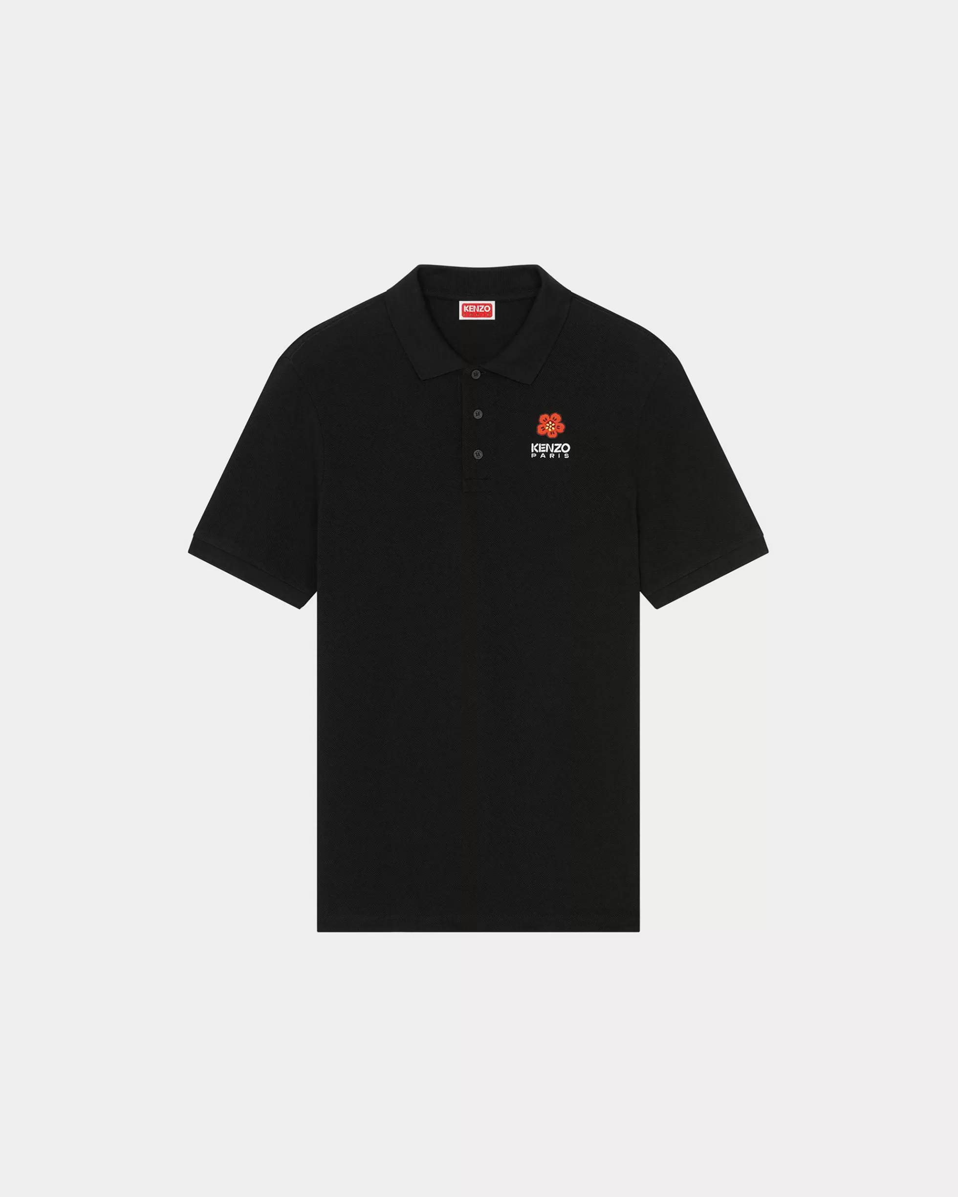 Boke Flower>KENZO Slim Fit Poloshirt mit „Boke Flower Crest“-Stickerei Black