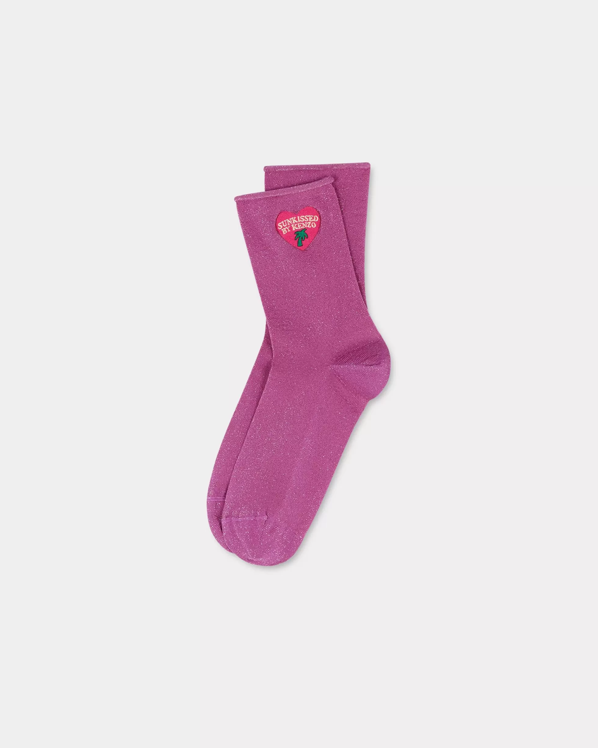 Socken | Socken>KENZO Socken „ Stamp“ aus Baumwolle und Lurex Faded Pink