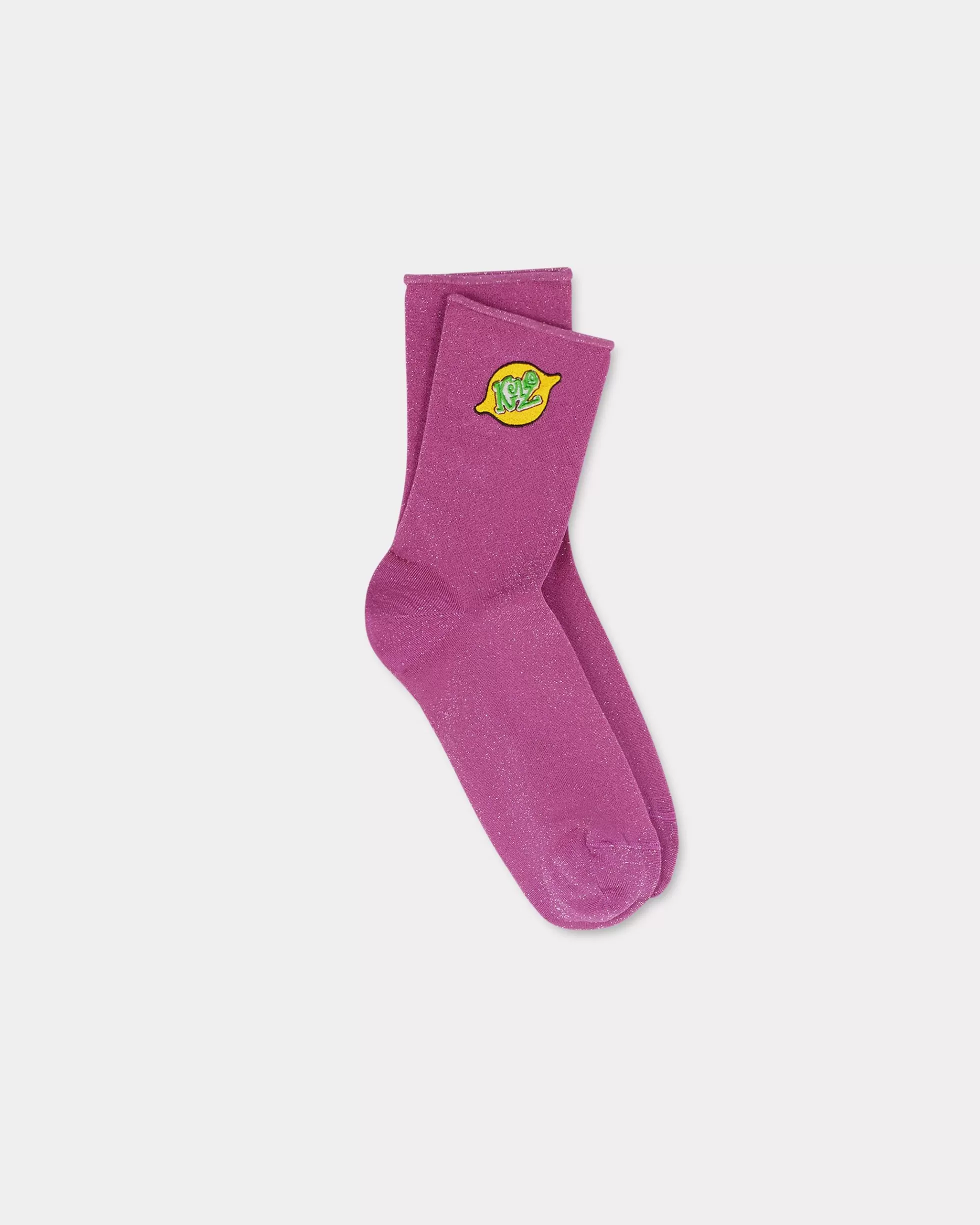 Socken | Socken>KENZO Socken „ Stamp“ aus Baumwolle und Lurex Faded Pink