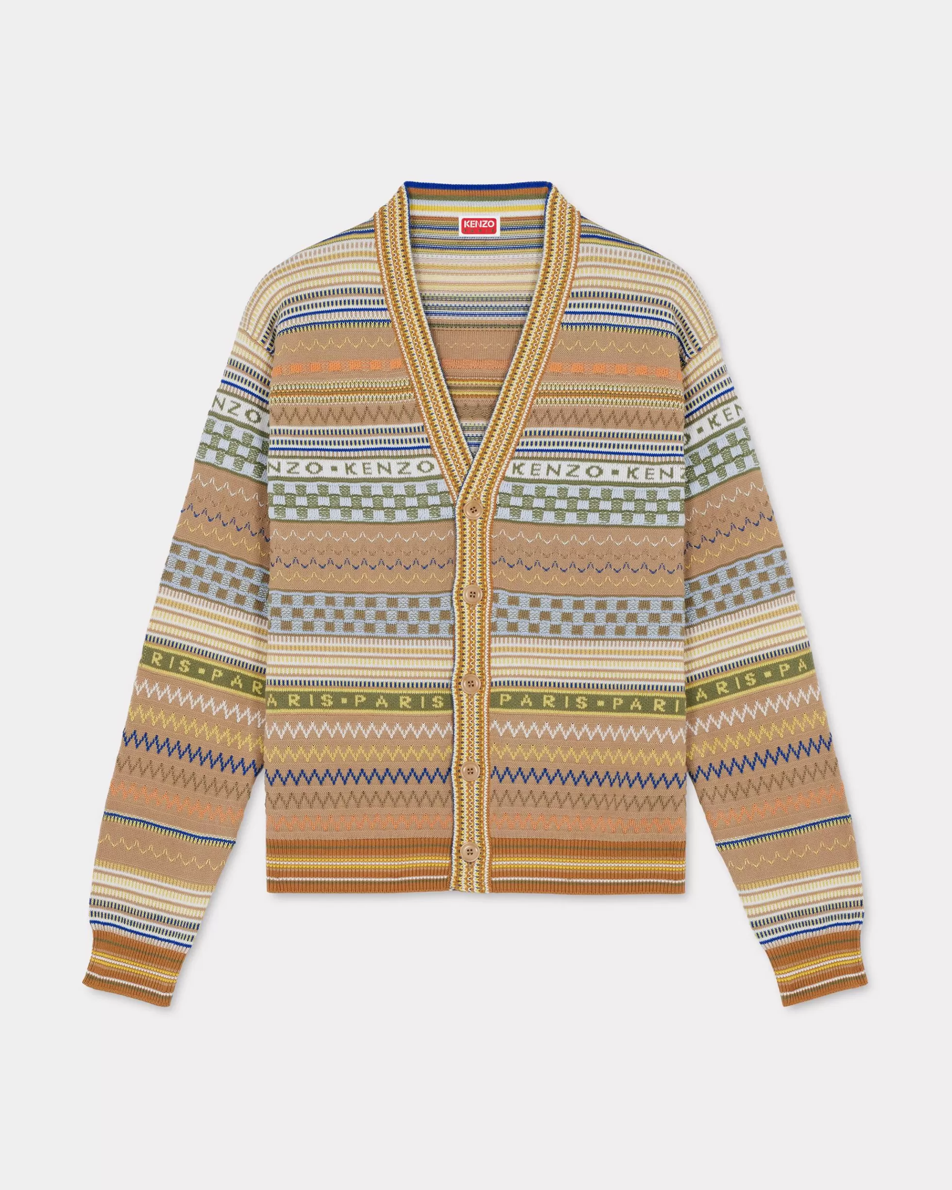 Pullover | Neue>KENZO Strickjacke „Fairisle“ Camel