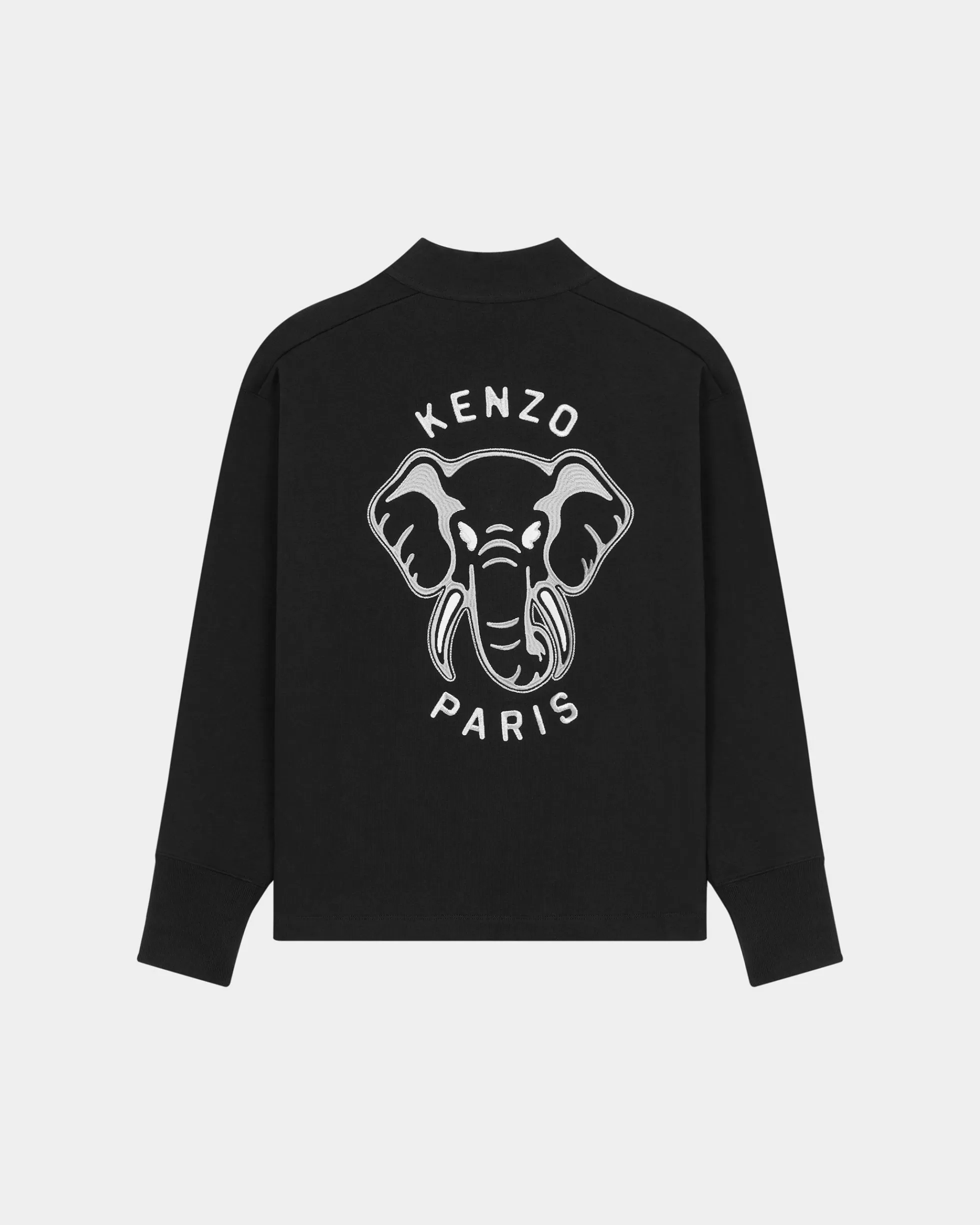 Sweatshirts und Hoodies>KENZO Strickjacke mit „“-Stickerei Black