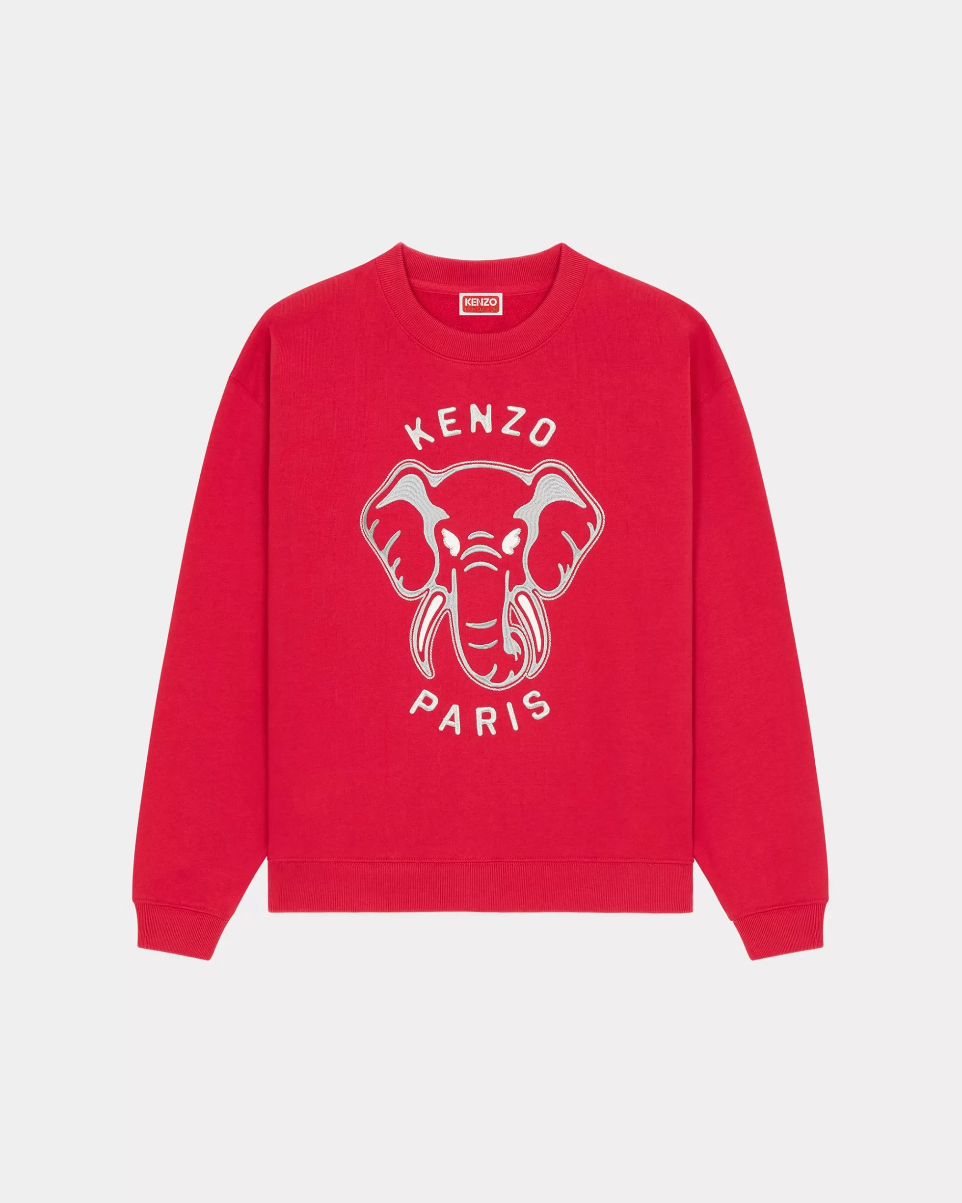 Sweatshirts und Hoodies>KENZO Sweatshirt mit „KEN ZO“-Stickerei Cherry