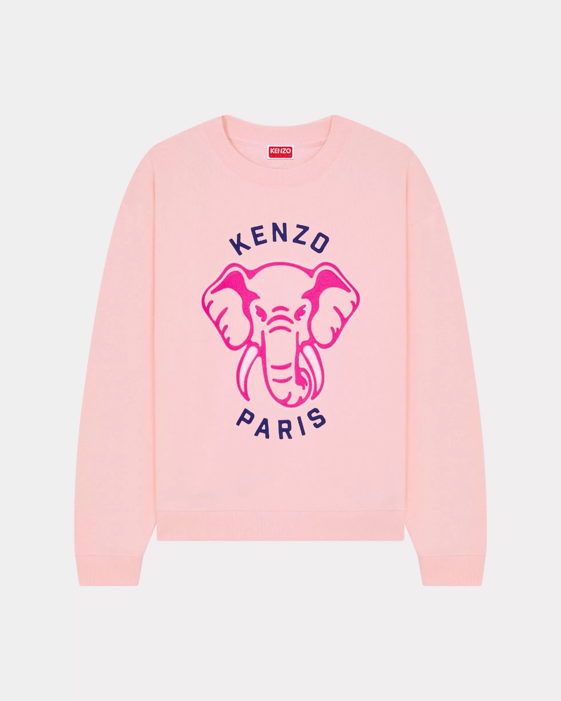 Sweatshirts und Hoodies>KENZO Sweatshirt mit „ Elephant“-Strickerei Faded Pink