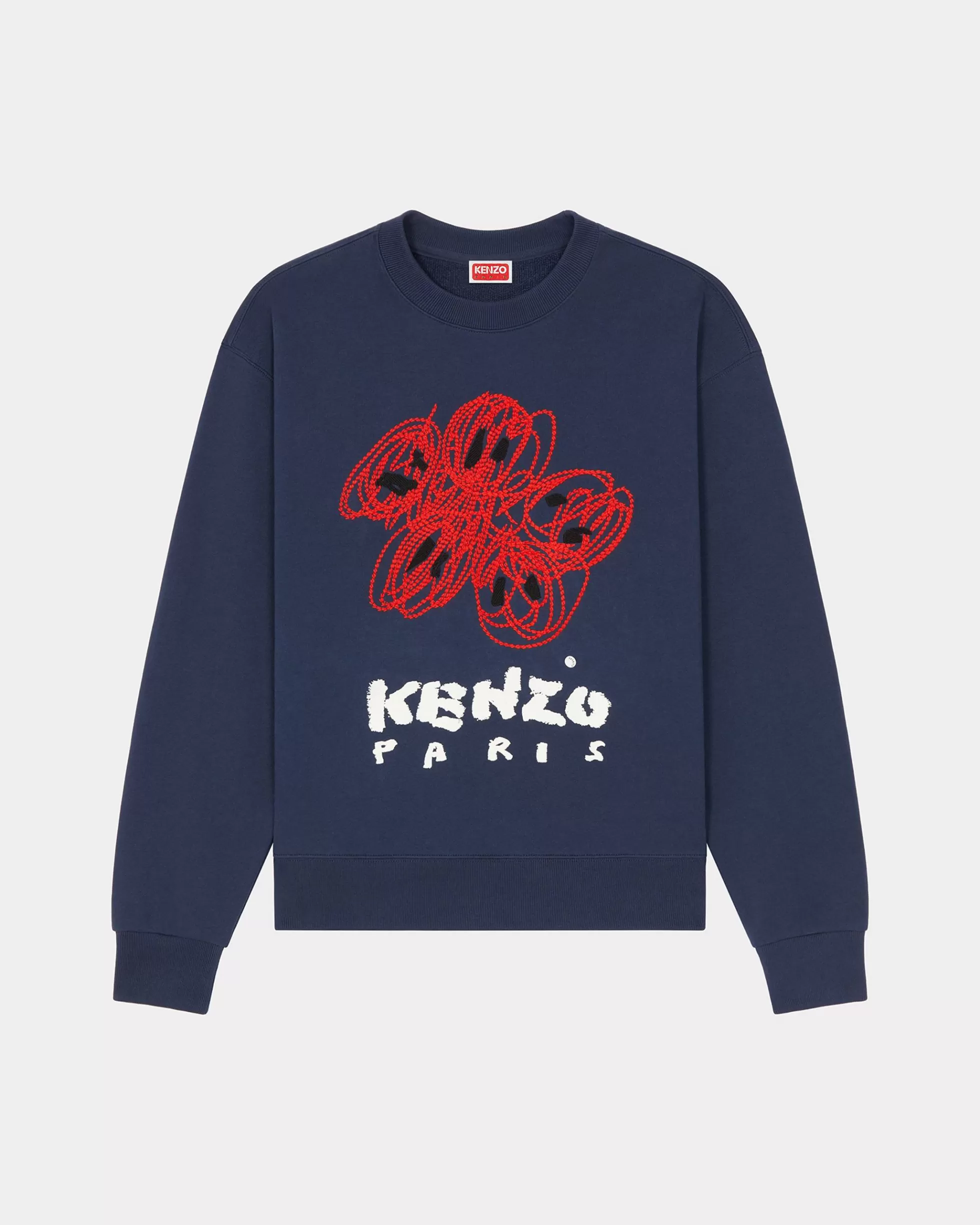 Sweatshirts und Hoodies | Geschenke>KENZO Sweatshirt mit Stickerei „ Drawn Varsity“ Midnight Blue