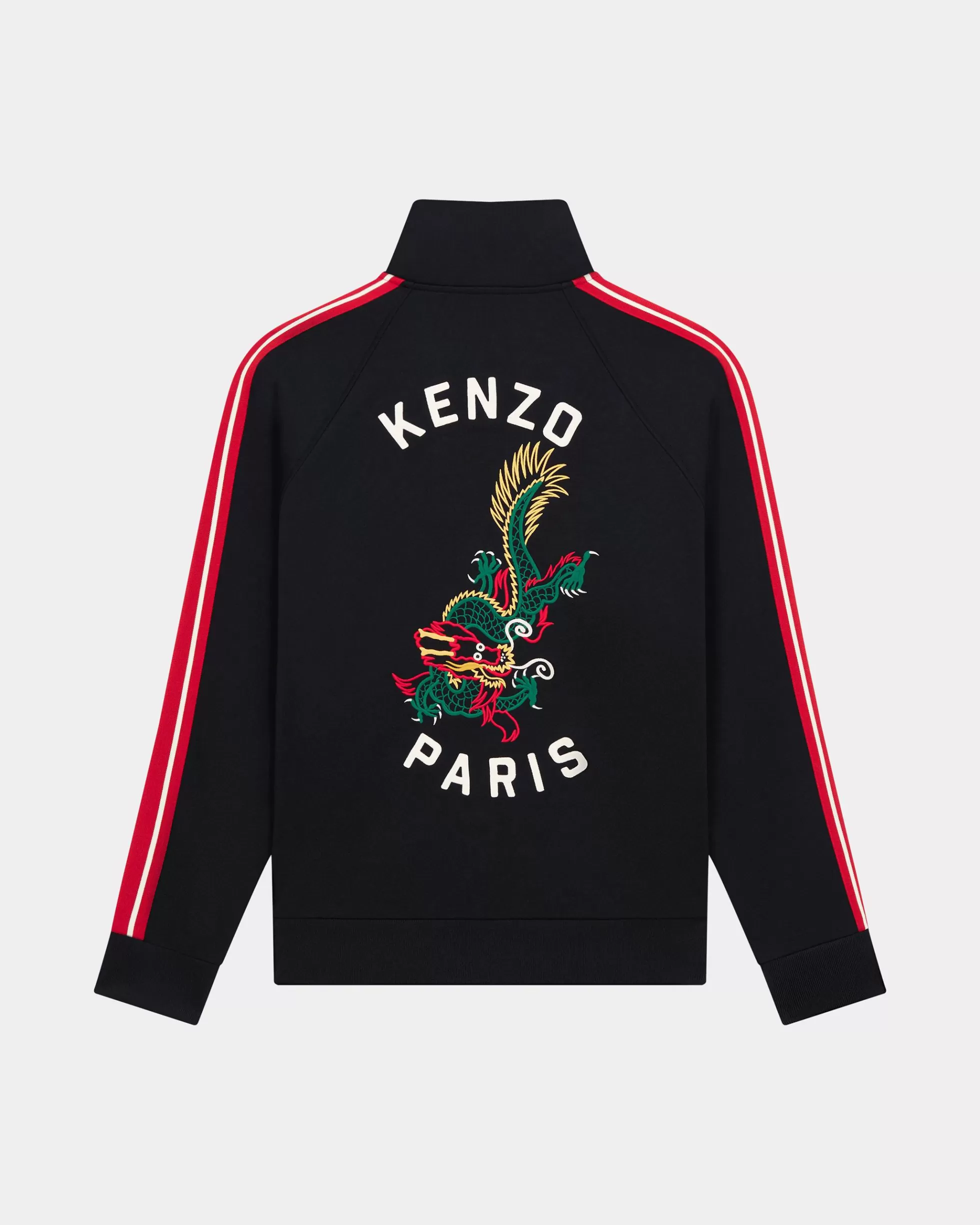 Sweatshirts und Hoodies>KENZO Trainingsjacke mit „Year of the Dragon“-Stickerei Black