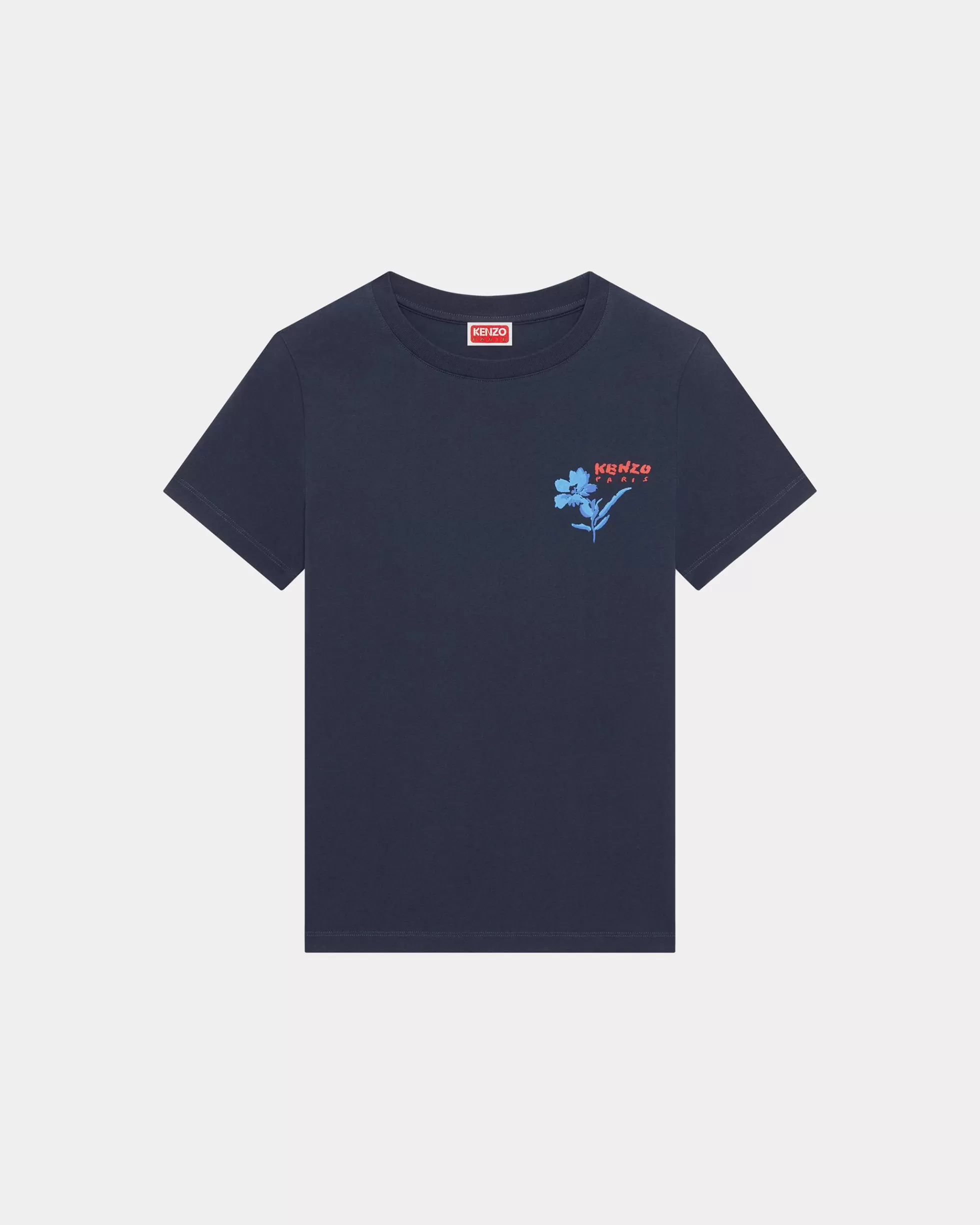 T-shirts und Polos | Neue>KENZO T-Shirt „ Drawn Flowers“ Midnight Blue