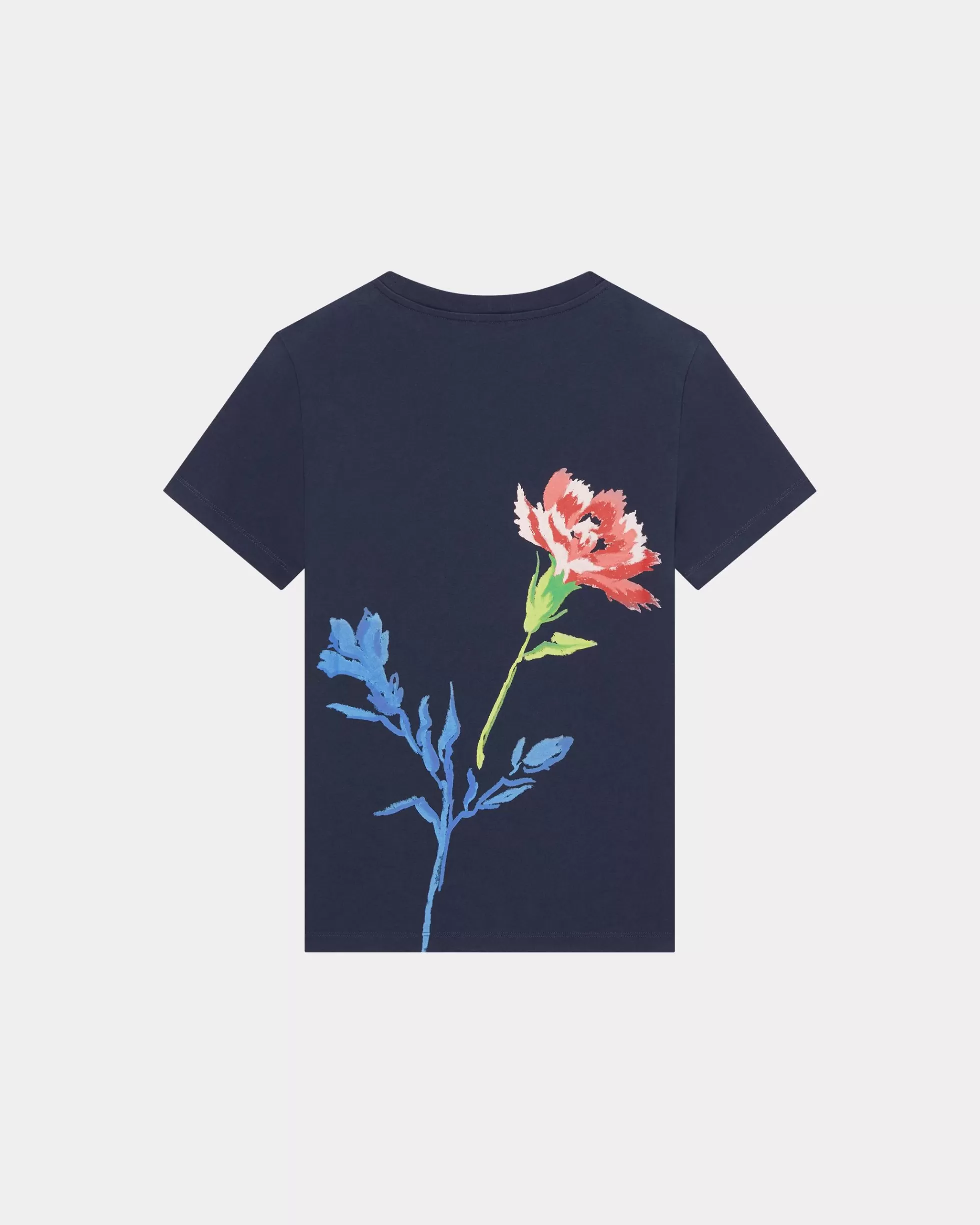 T-shirts und Polos | Neue>KENZO T-Shirt „ Drawn Flowers“ Midnight Blue