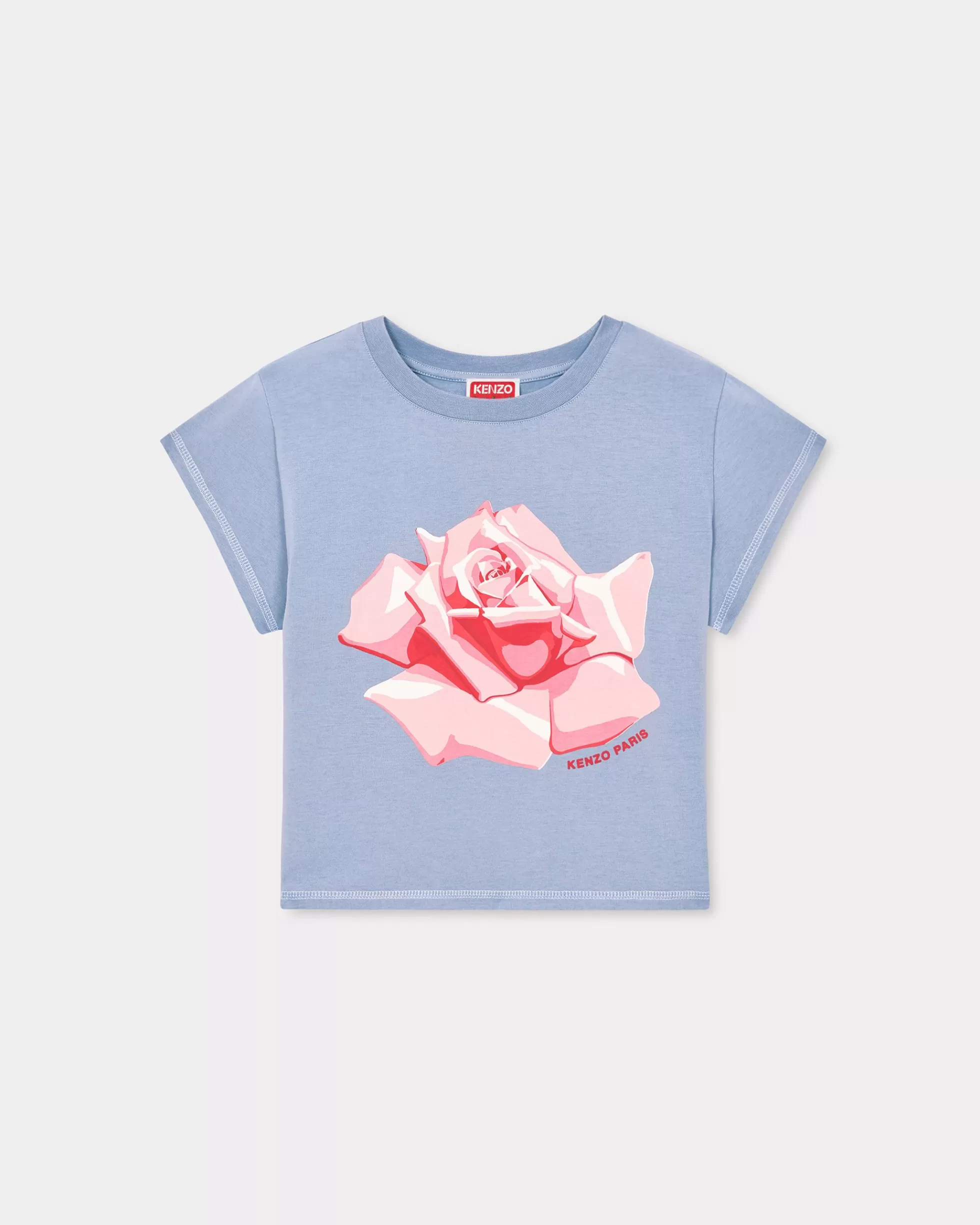 T-shirts und Polos | Geschenke>KENZO T-Shirt „ Rose“ in Micro-Passform Blue