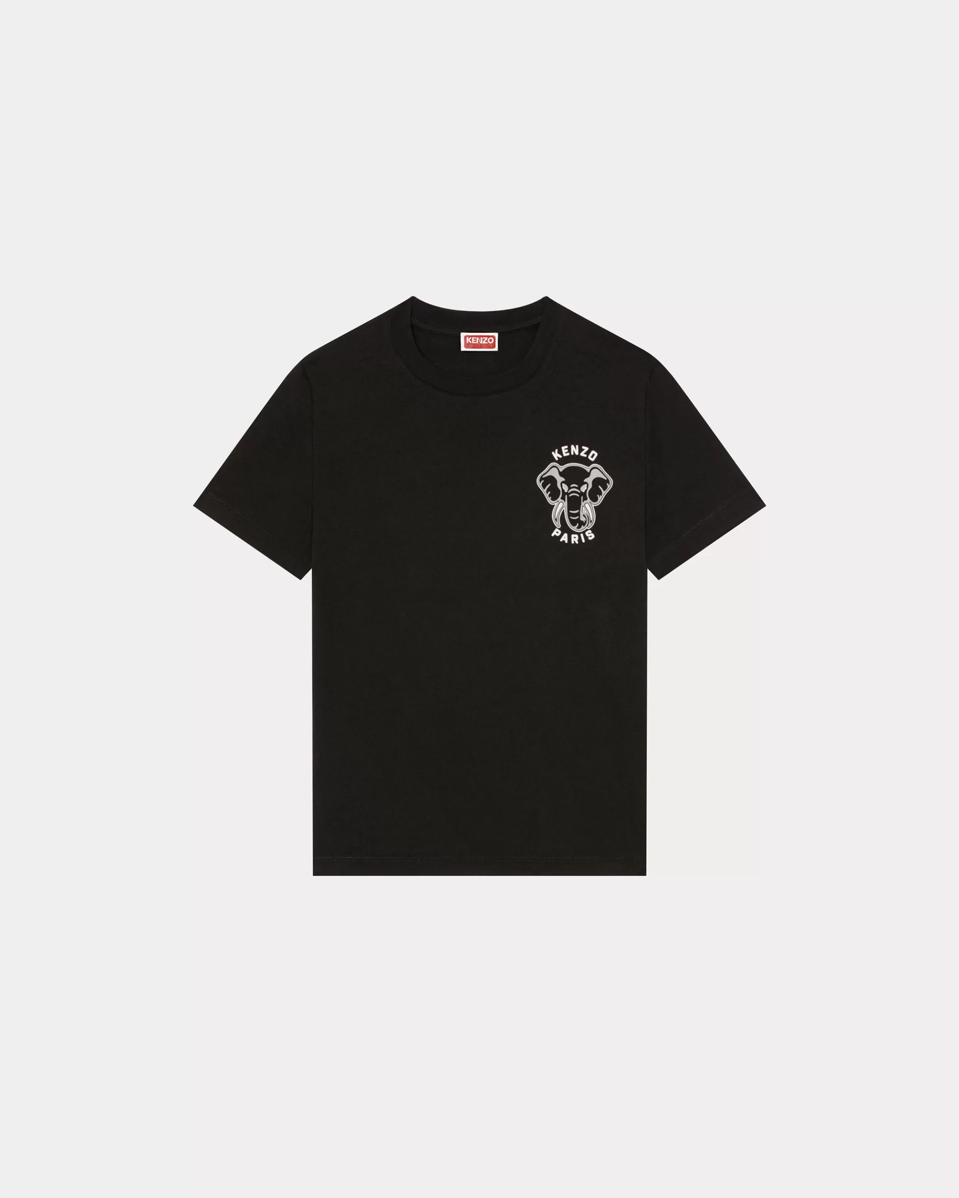 T-shirts und Polos>KENZO T-Shirt Éléphant „Varsity Jungle“ Black